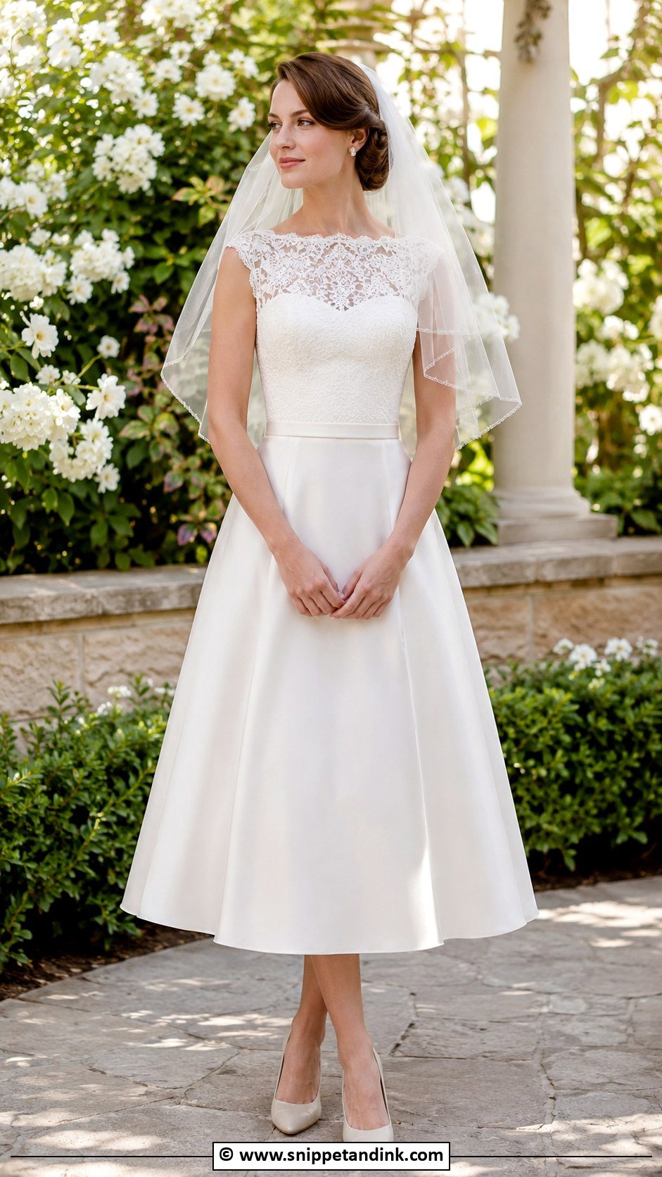 Vintage A Line Wedding Dress - Snippet and Ink - 35 Vintage Wedding Dresses