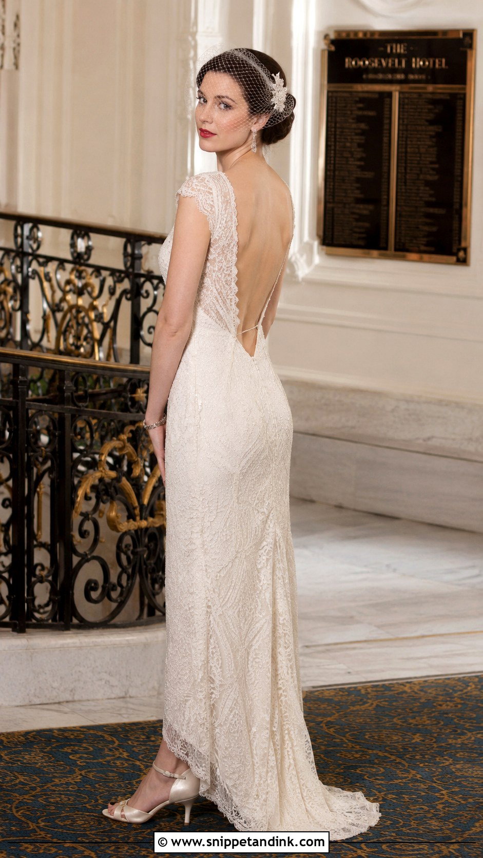 Vintage Backless Lace Wedding Dress - Snippet and Ink - 20 Backless Lace Wedding Dress Ideas