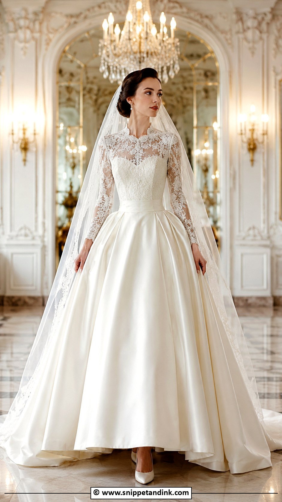 Vintage Ball Gown Wedding Dress - Snippet and Ink - 35 Vintage Wedding Dresses
