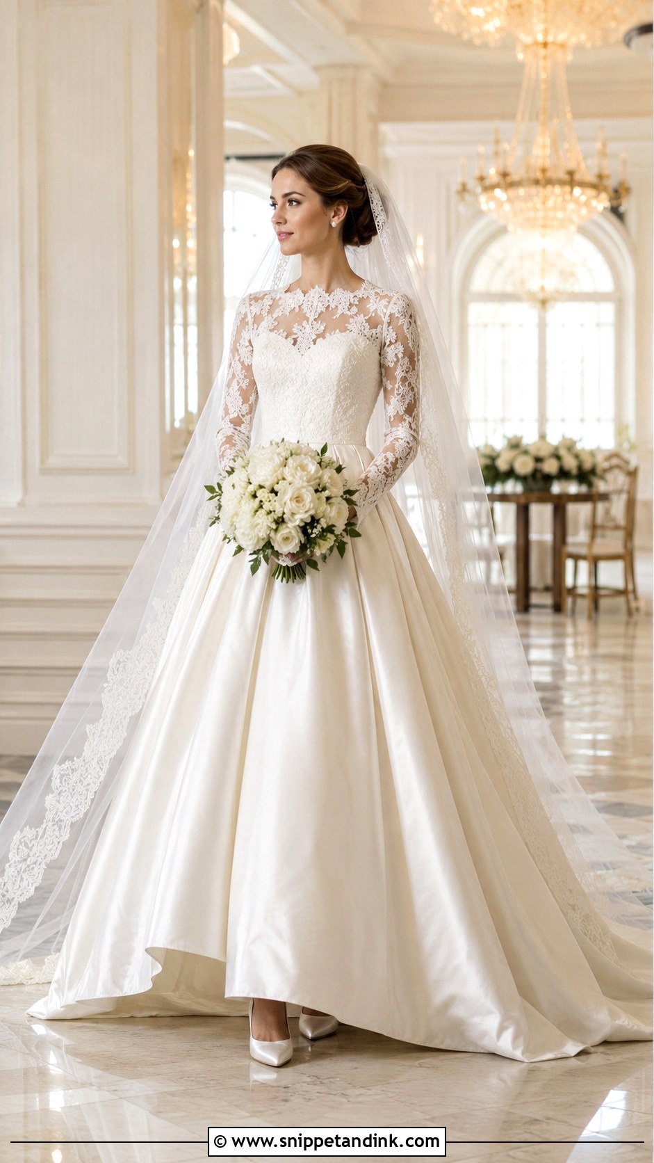 Vintage Ball Gown Wedding Dress - Snippet and Ink - 30 Vintage Inspired Wedding Dresses