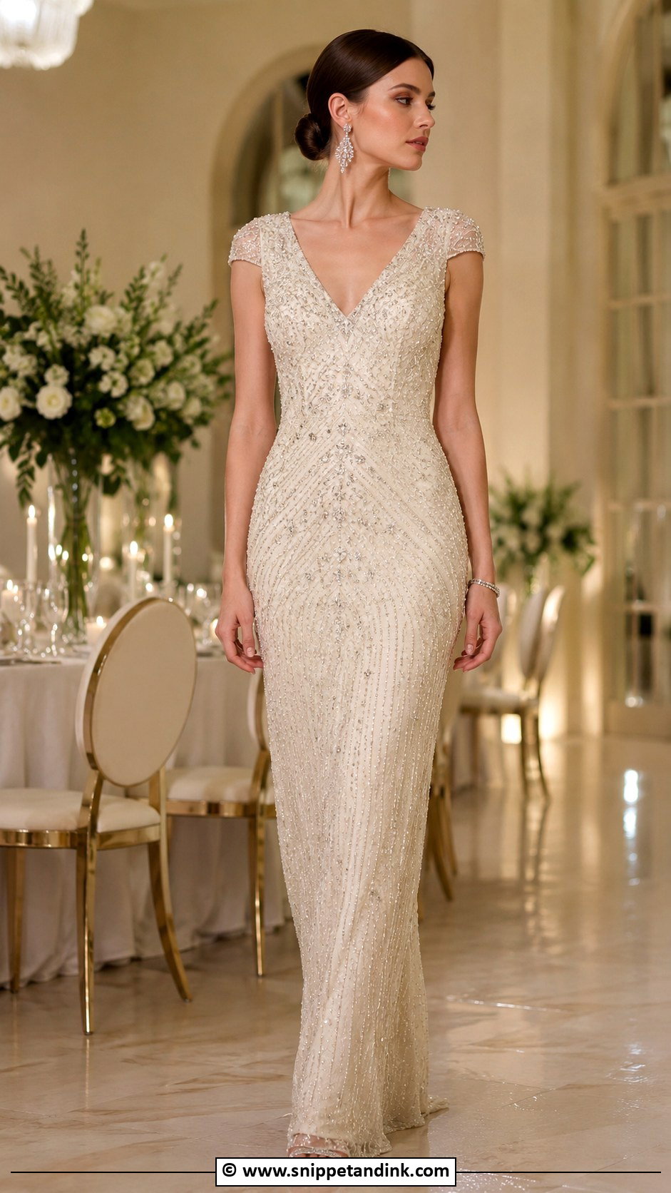 Vintage Beaded Wedding Gown - Snippet and Ink - 35 Vintage Wedding Gown Ideas