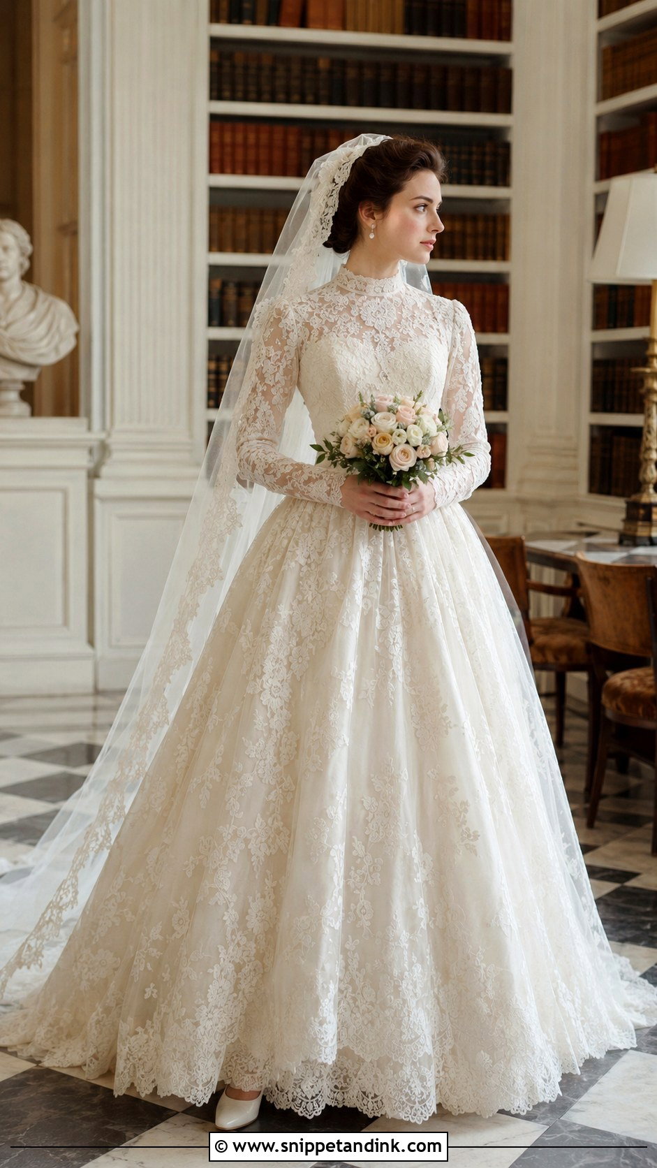 Vintage Big Lace Wedding Dress - Snippet and Ink - 20 Big Lace Wedding Dress Ideas
