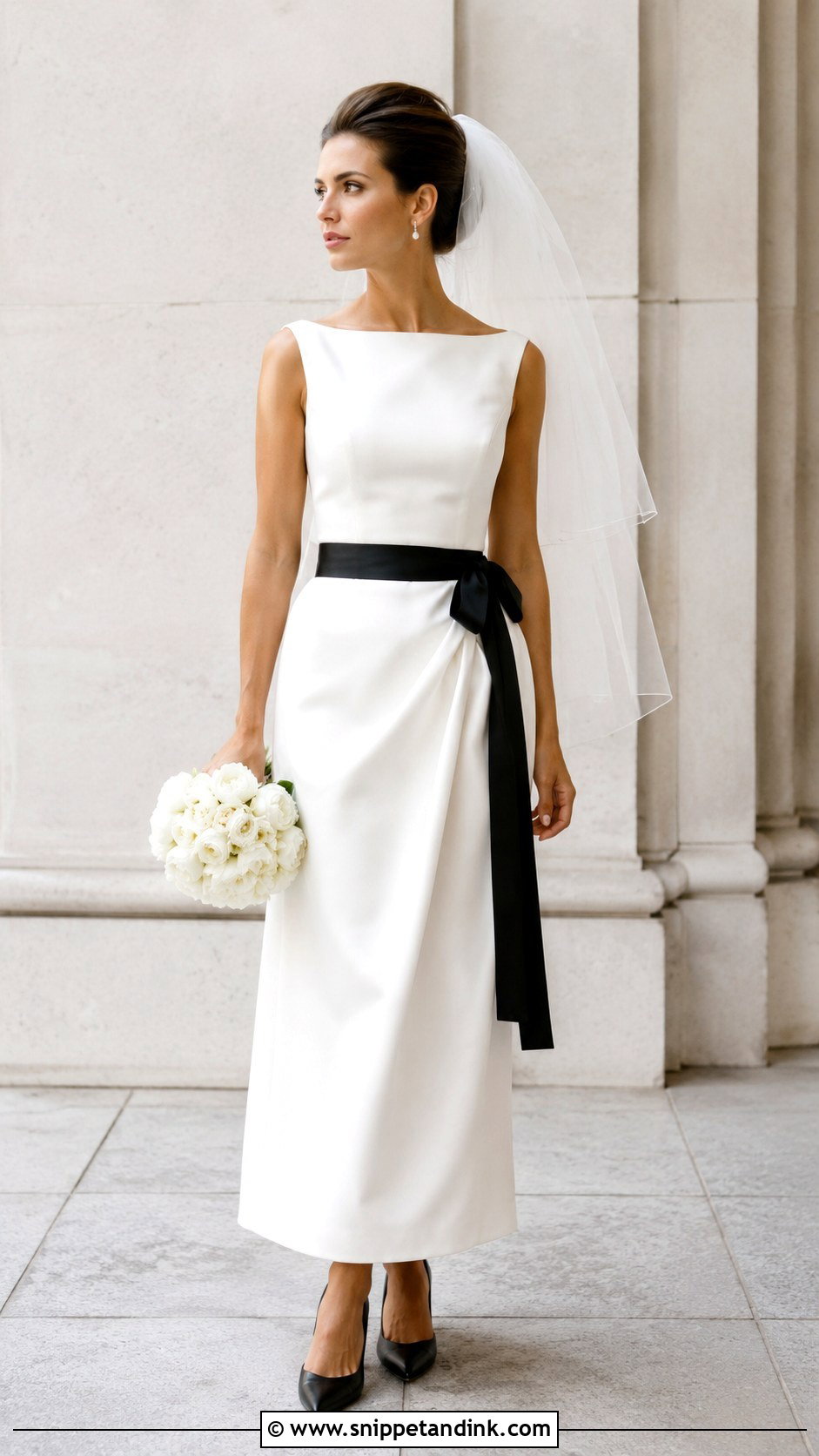 Vintage Black And White Wedding Dress - Snippet and Ink - 30 Unique Vintage Wedding Dresses