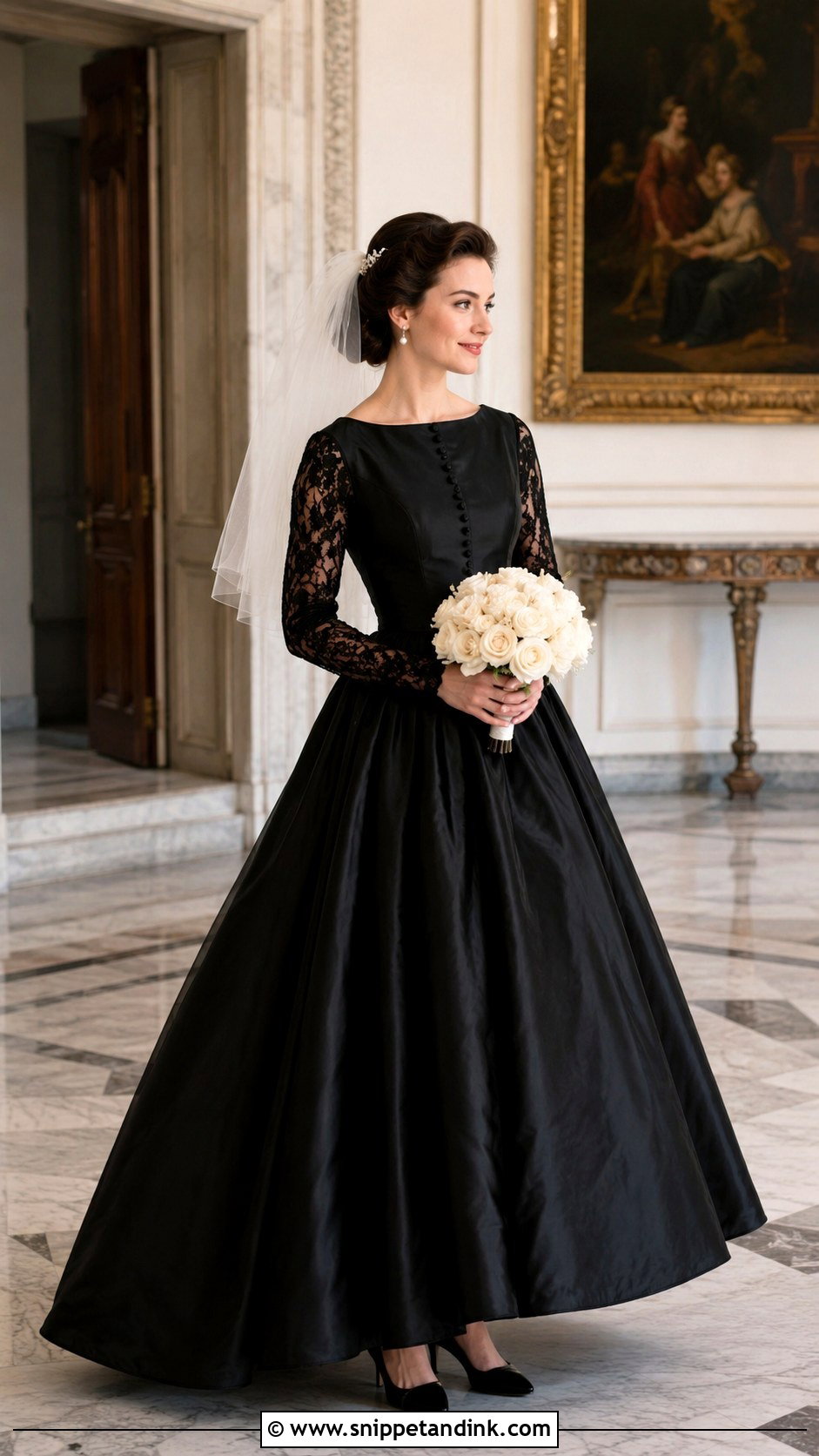 Vintage Black Princess Wedding Dress - Snippet and Ink - 20 Black Wedding Dress Princess Ideas