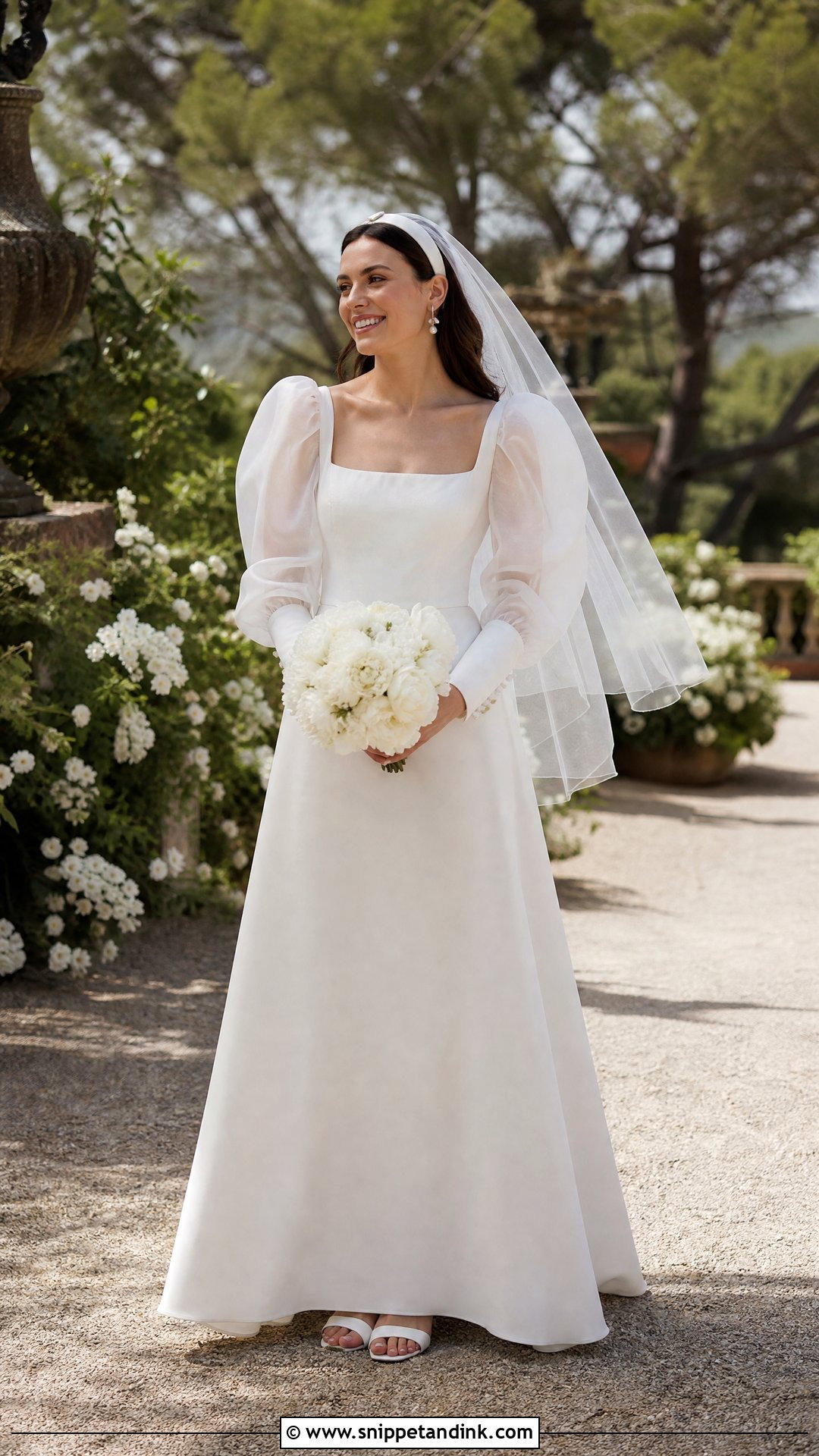 Vintage Bohemian Wedding Dress With Puff Sleeves - Snippet and Ink - 20 Vintage Bohemian Wedding Dress Ideas