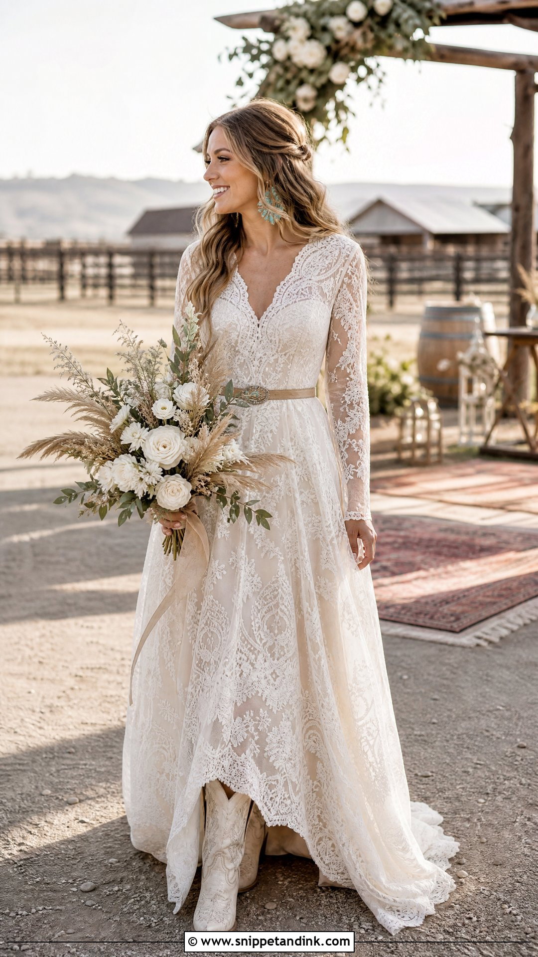 Vintage Bohemian Western Wedding Dress - Snippet and Ink - 20 Vintage Bohemian Wedding Dress Ideas