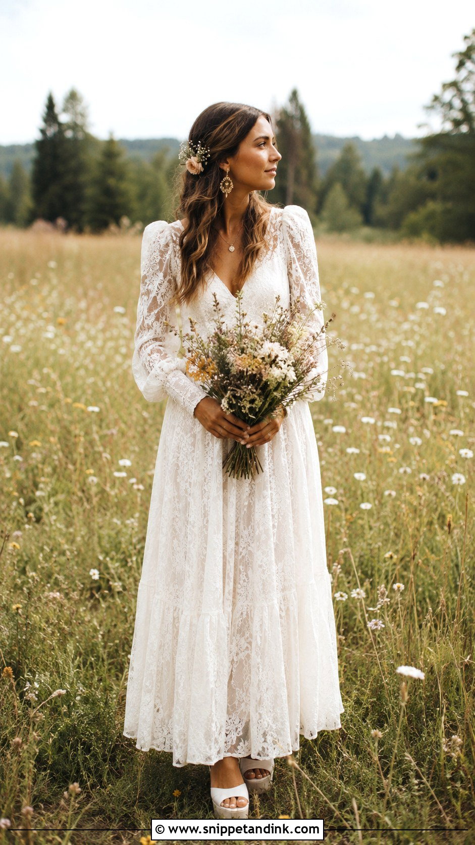 Vintage Boho Spring Wedding Dress - Snippet and Ink - 20 Boho Spring Wedding Dress Ideas