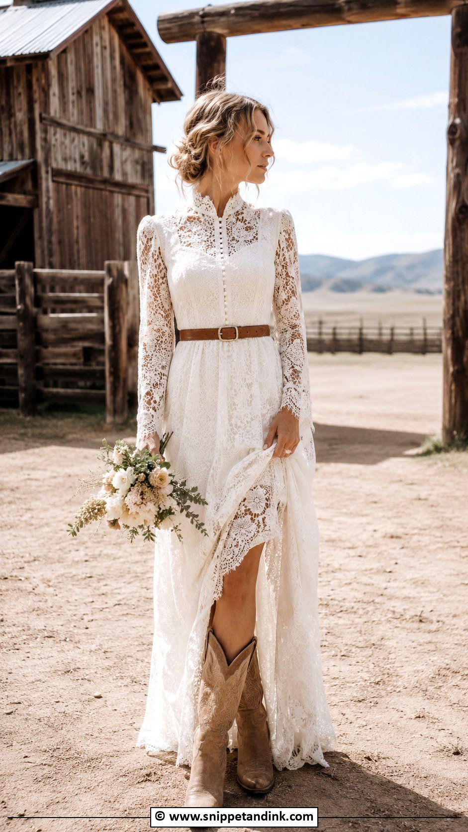 Vintage Boho Western Wedding Dress - Snippet and Ink - 25 Boho Western Wedding Dress Ideas