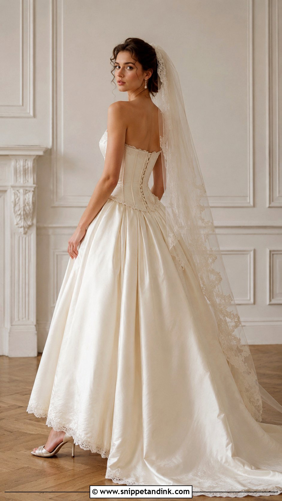 Vintage Bridal Dress With Corset Bodice - Snippet and Ink - 30 Vintage Bridal Dress Ideas