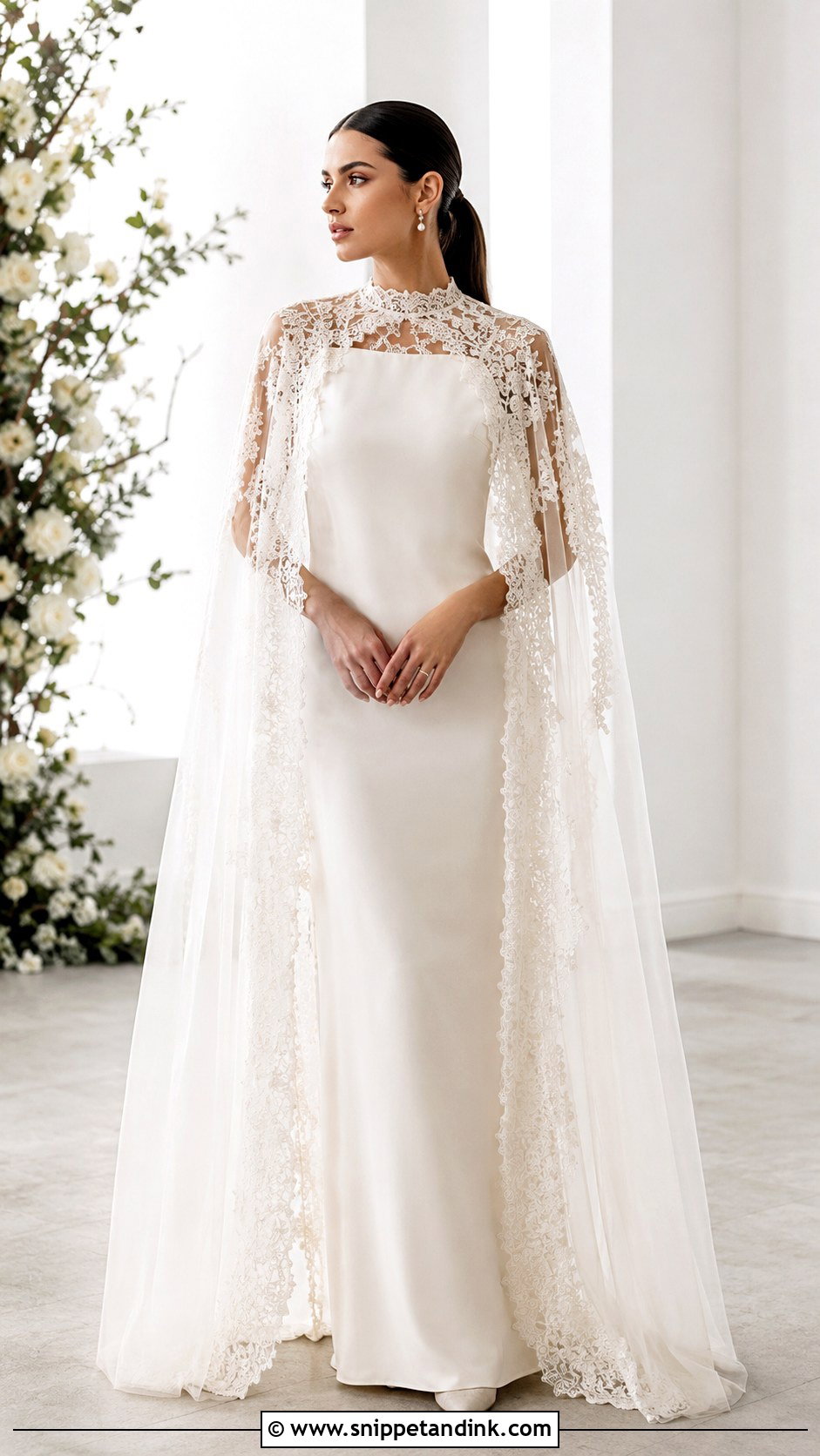 Vintage Bridal Dress With Detachable Cape - Snippet and Ink - 30 Vintage Bridal Dress Ideas