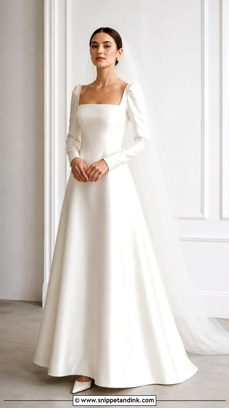 Vintage Bridal Dress With Square Neckline - Snippet and Ink - 30 Vintage Bridal Dress Ideas