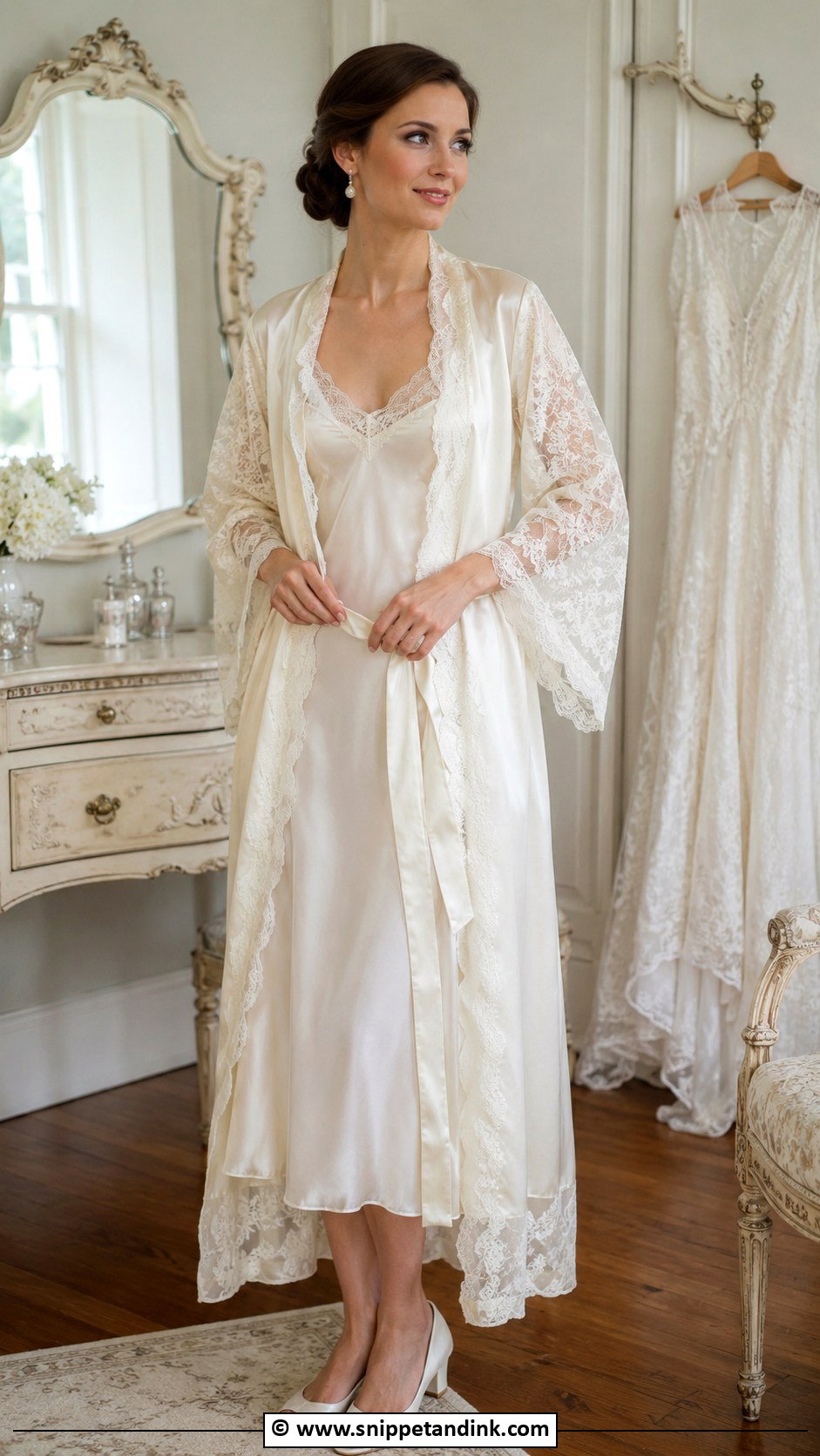 Vintage Bridal Robe - Snippet and Ink - 30 Bridal Robes Ideas