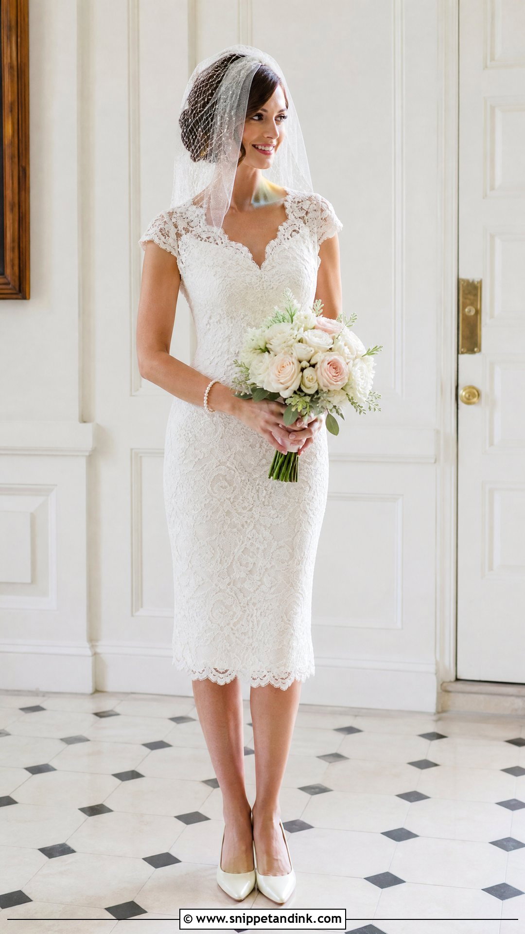Vintage Cap Sleeve Wedding Dress - Snippet and Ink - 25 Simple Vintage Wedding Dress Ideas