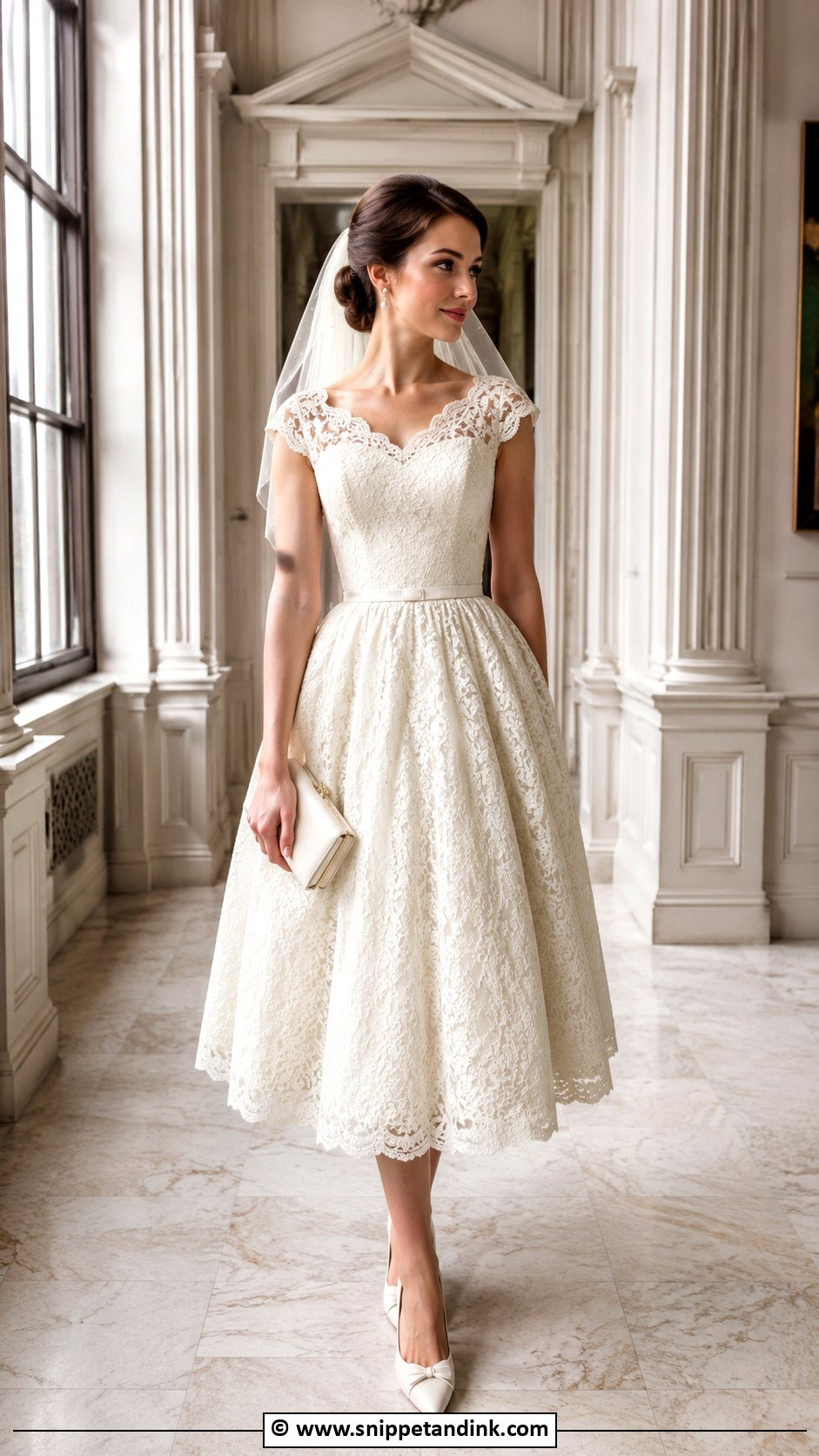 Vintage Cap Sleeve Wedding Dress - Snippet and Ink - 30 Cap Sleeve Wedding Dress Ideas