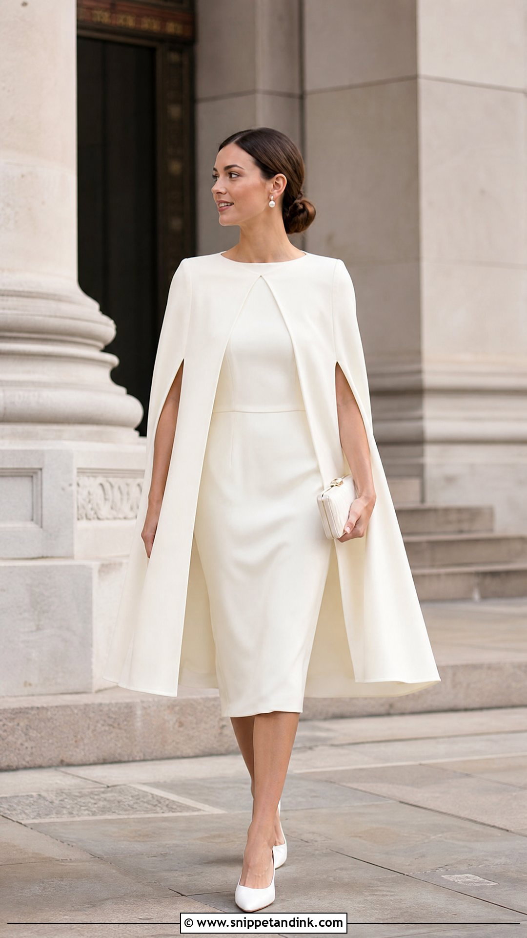 Vintage Cape Civil Wedding Dress - Snippet and Ink - 20 Vintage Civil Wedding Dress Ideas