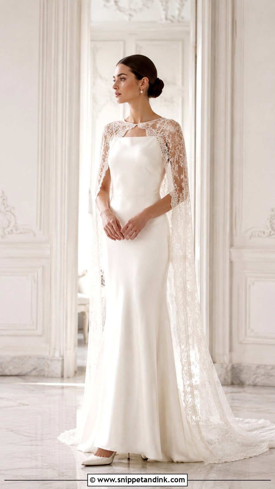 Vintage Cape Wedding Dress - Snippet and Ink - 30 Unique Vintage Wedding Dresses