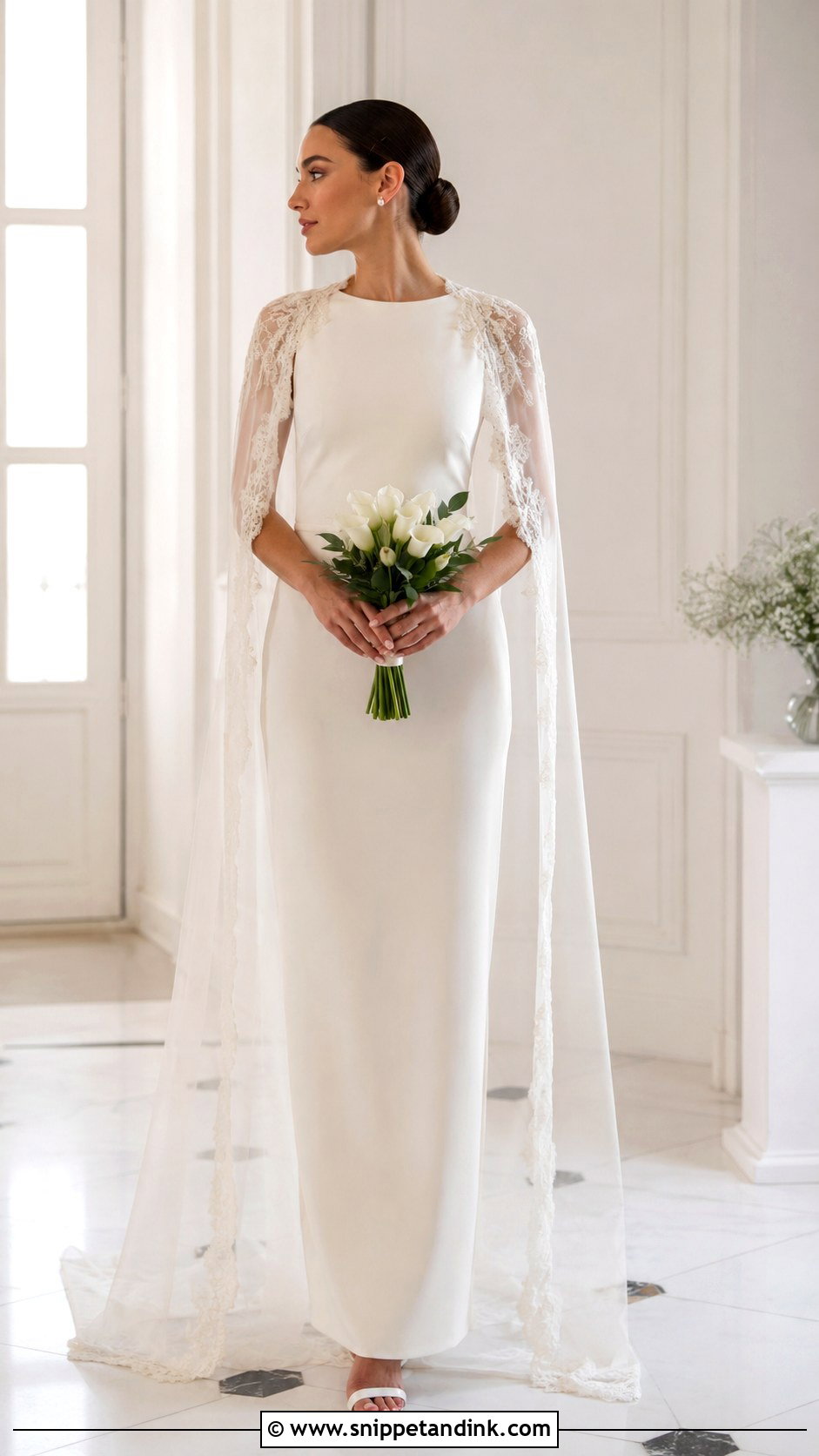 Vintage Cape Wedding Dress - Snippet and Ink - 25 Vintage Wedding Dress Aesthetic Ideas
