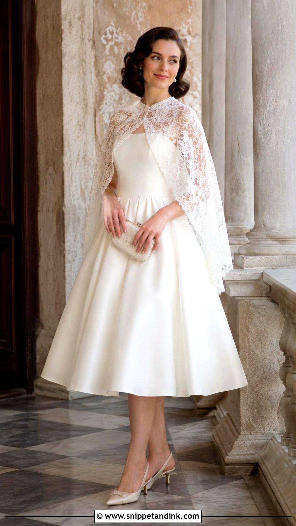 Vintage Cape Wedding Dress - Snippet and Ink - 30 Cape Wedding Dress Ideas