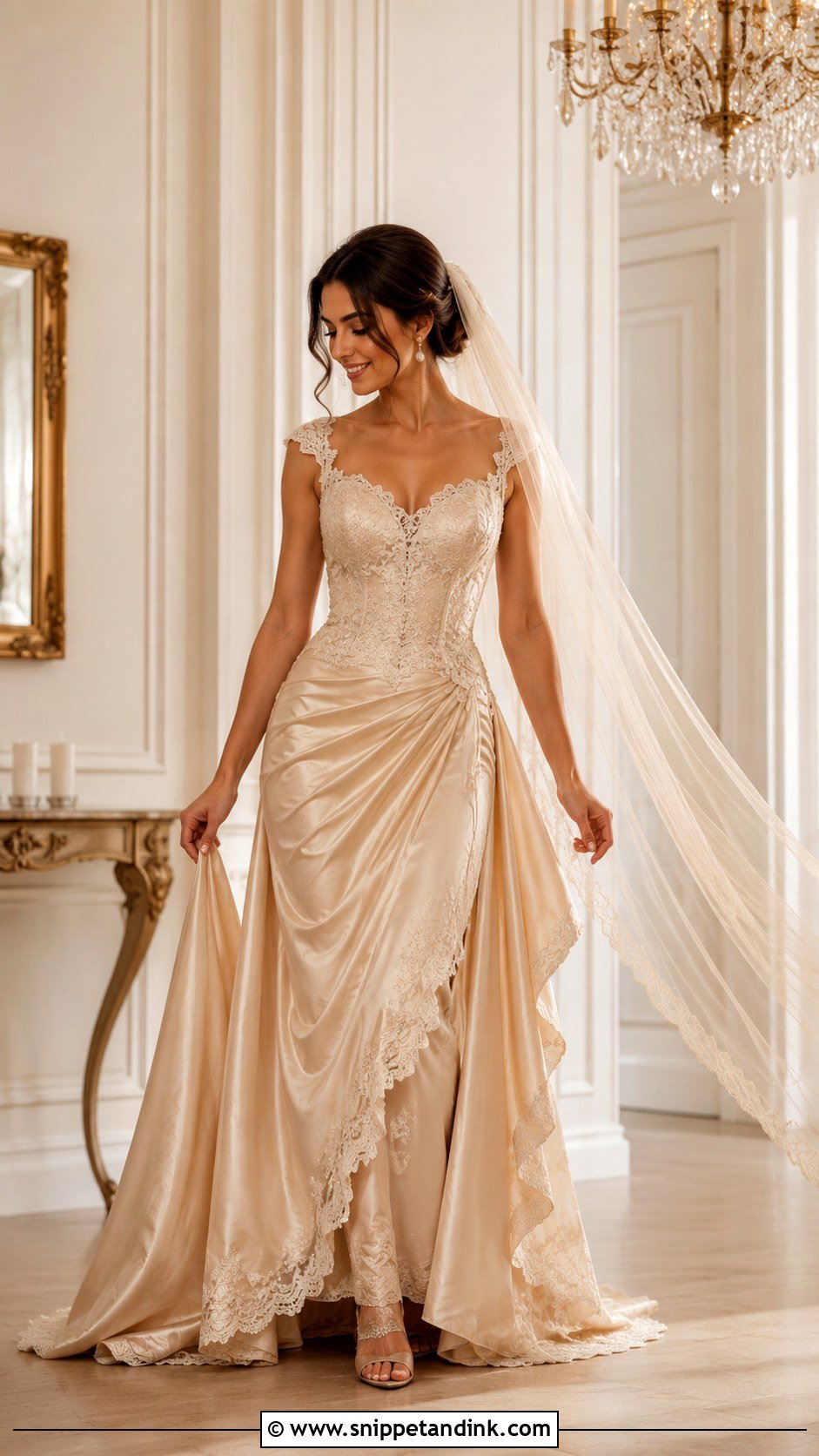 Vintage Champagne Wedding Dress - Snippet and Ink - 30 Unique Vintage Wedding Dresses