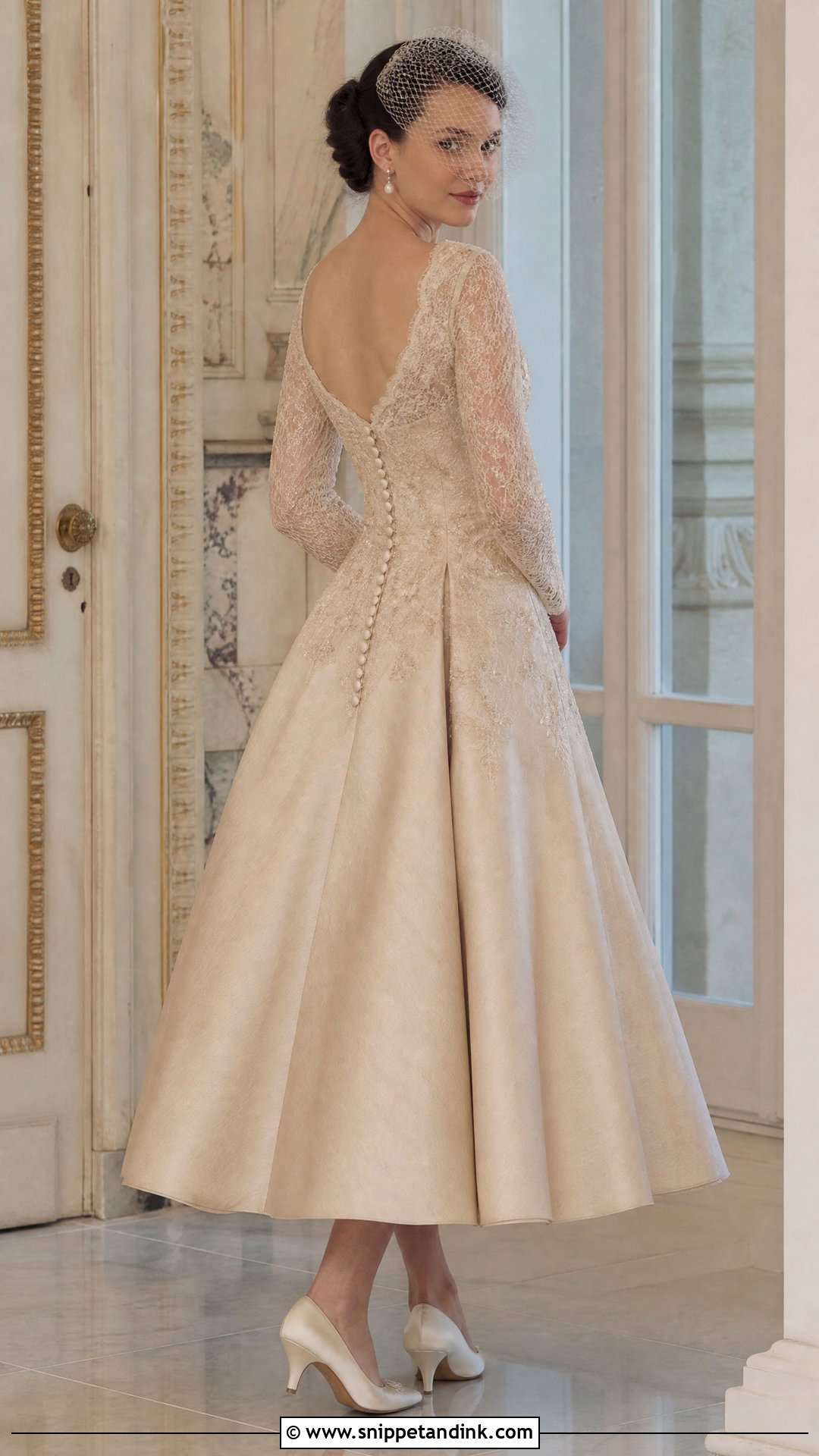 Vintage Champagne Wedding Dress - Snippet and Ink - 25 Champagne Wedding Dresses