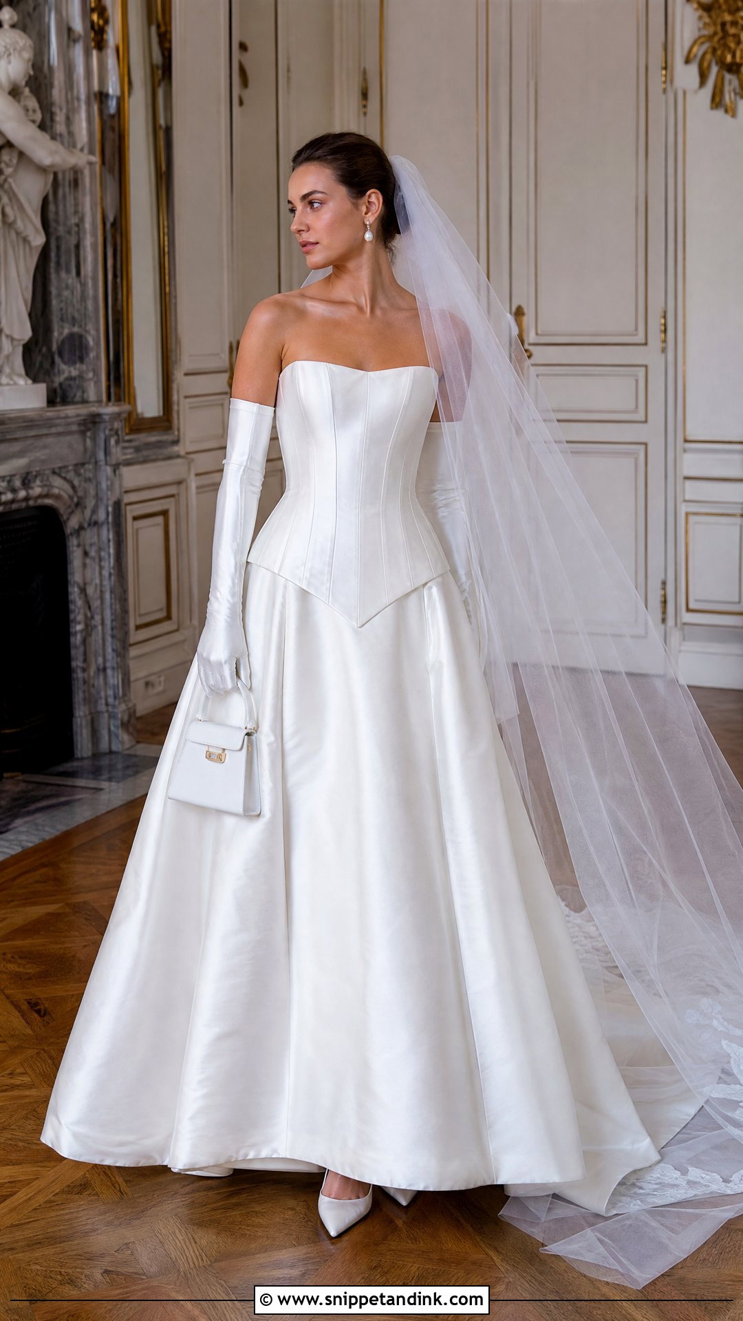 Vintage Chanel Basque Waist Wedding Dress - Snippet and Ink - 20 Vintage Chanel Wedding Dress Ideas