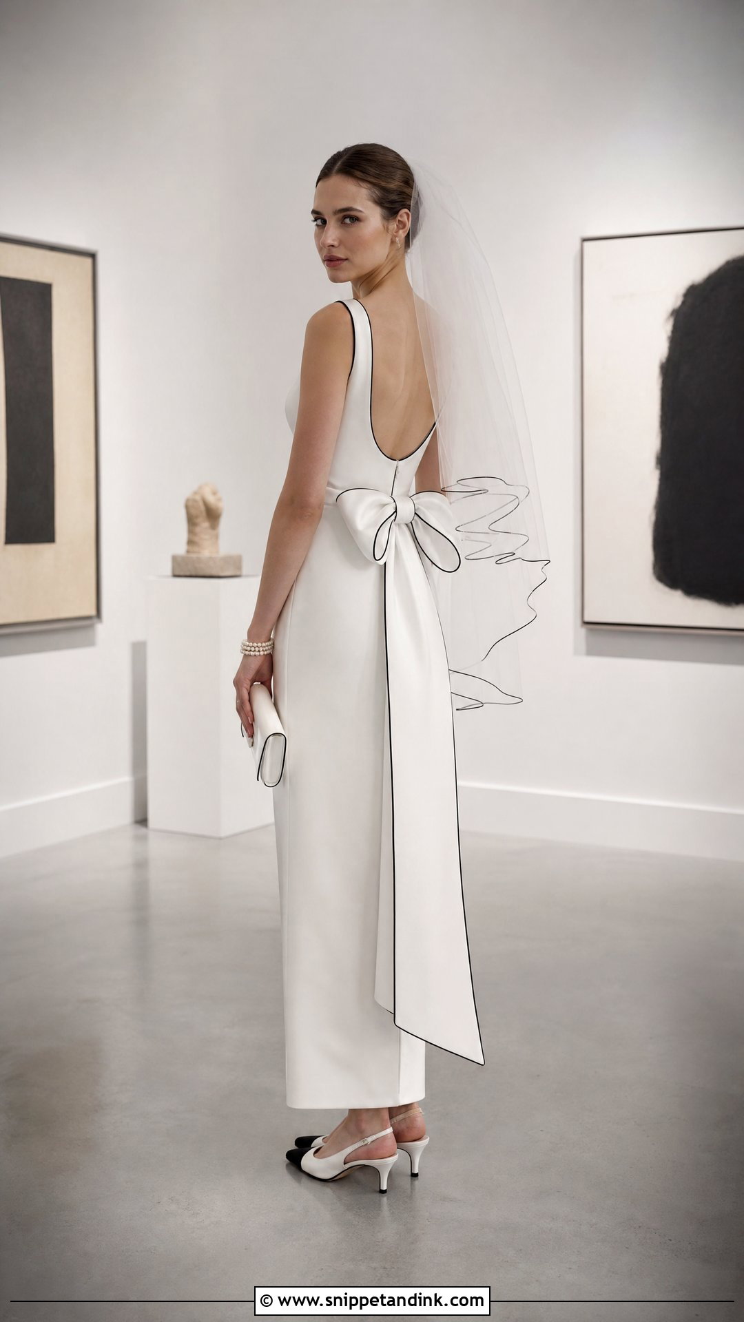 Vintage Chanel Black And White Wedding Dress - Snippet and Ink - 20 Vintage Chanel Wedding Dress Ideas