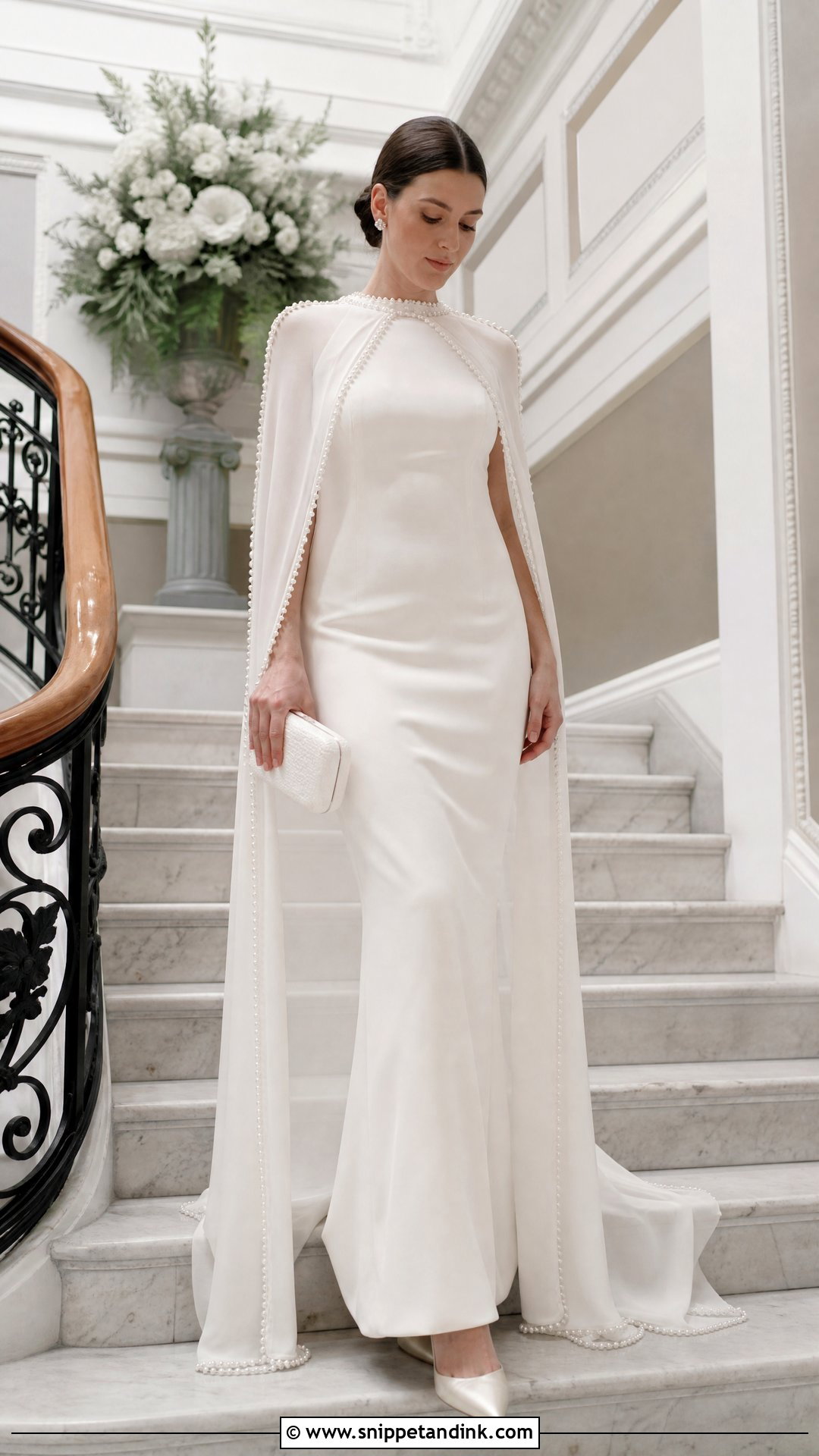 Vintage Chanel Cape Wedding Dress - Snippet and Ink - 20 Vintage Chanel Wedding Dress Ideas