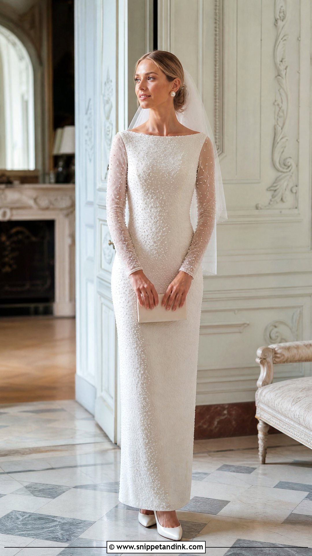 Vintage Chanel Pearl Wedding Dress - Snippet and Ink - 20 Vintage Chanel Wedding Dress Ideas