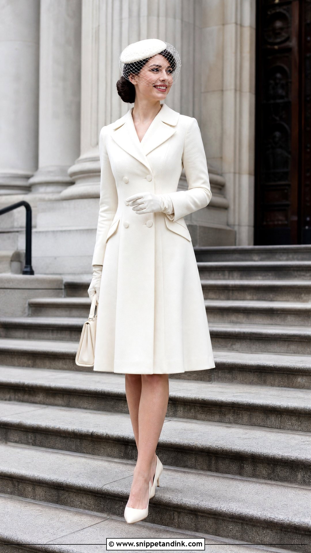 Vintage Coat Civil Wedding Dress - Snippet and Ink - 20 Vintage Civil Wedding Dress Ideas