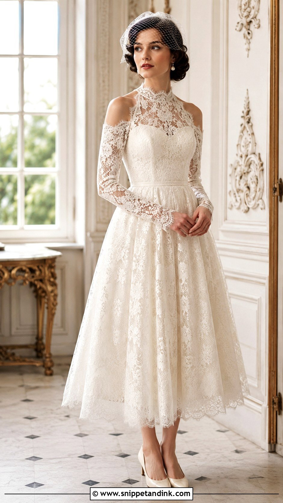 Vintage Cold Shoulder Wedding Dress - Snippet and Ink - 20 Cold Shoulder Wedding Dress Ideas