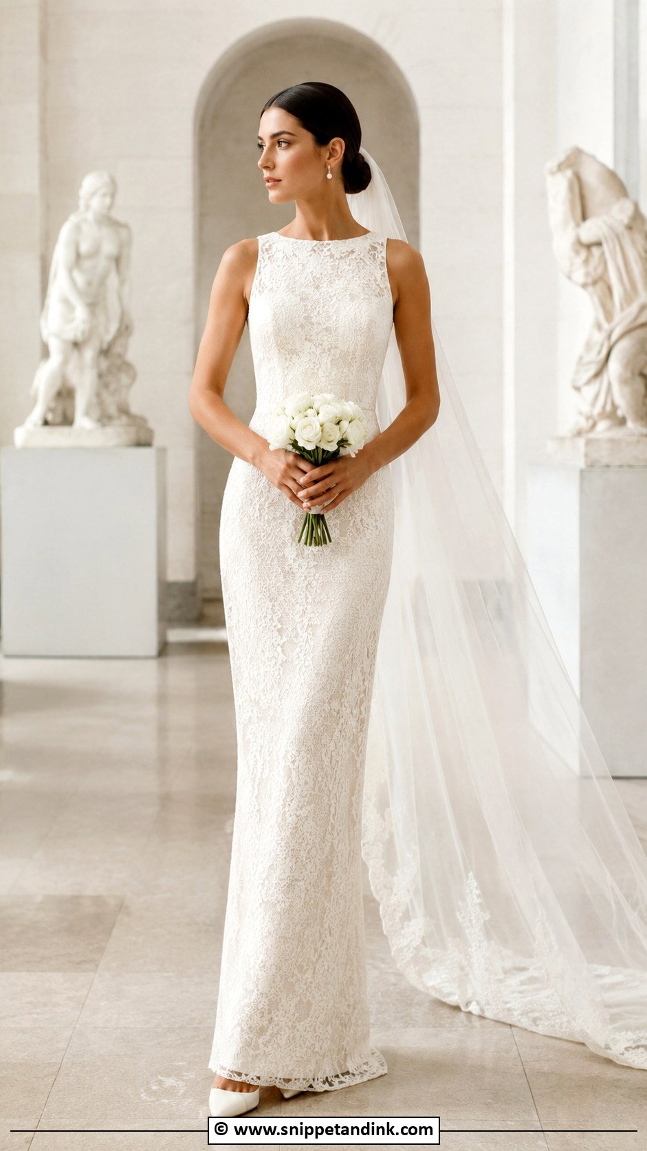 Vintage Column Wedding Dress - Snippet and Ink - 35 Vintage Wedding Dresses