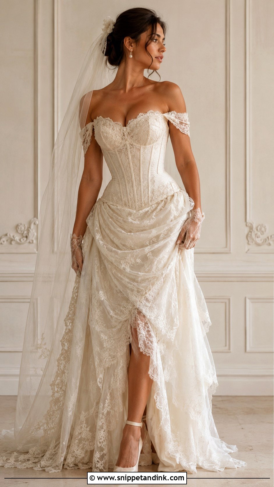 Vintage Corset Wedding Dress - Snippet and Ink - 30 Unique Vintage Wedding Dresses