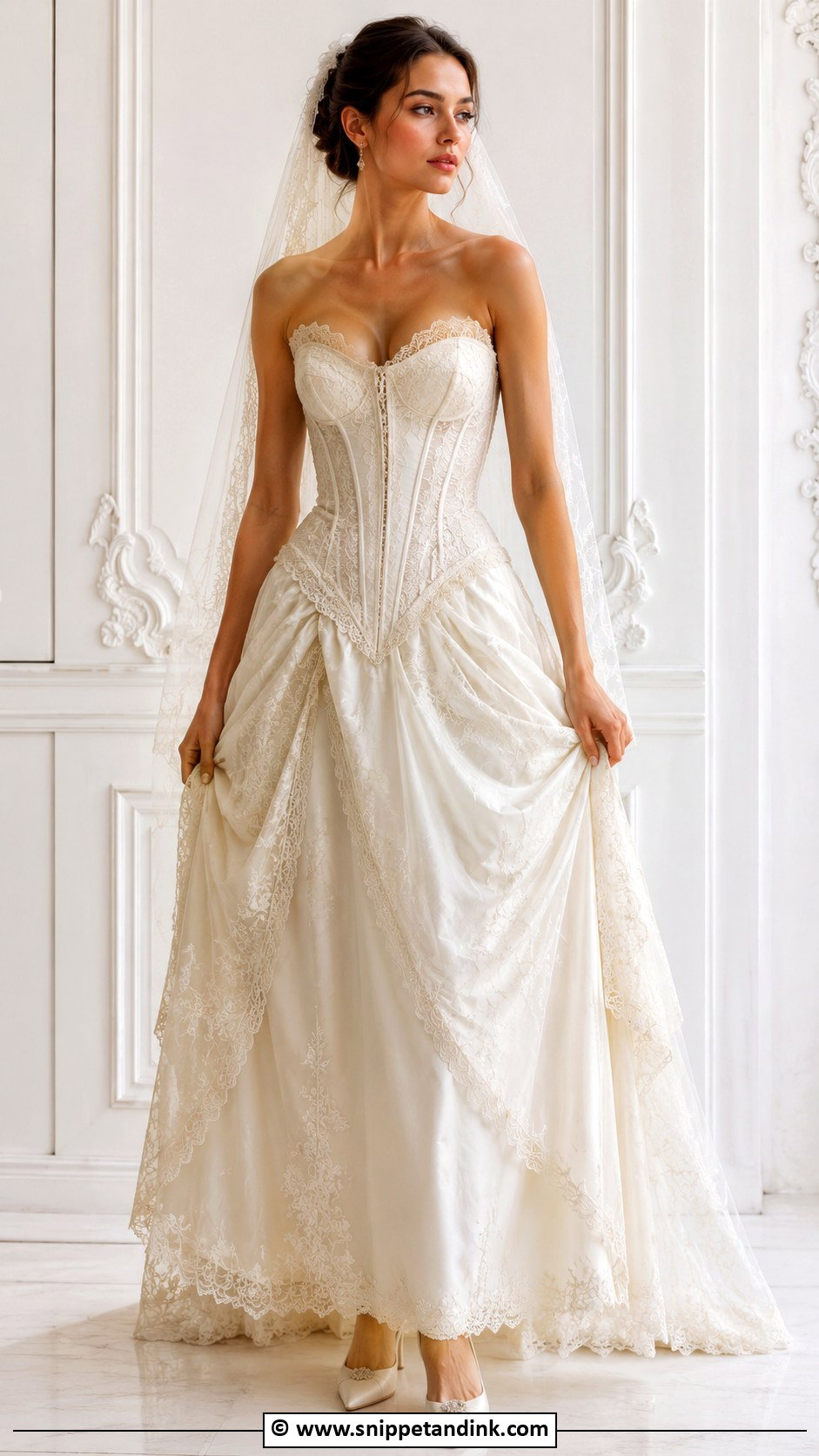 Vintage Corset Wedding Dress - Snippet and Ink - 25 Vintage Style Wedding Dresses