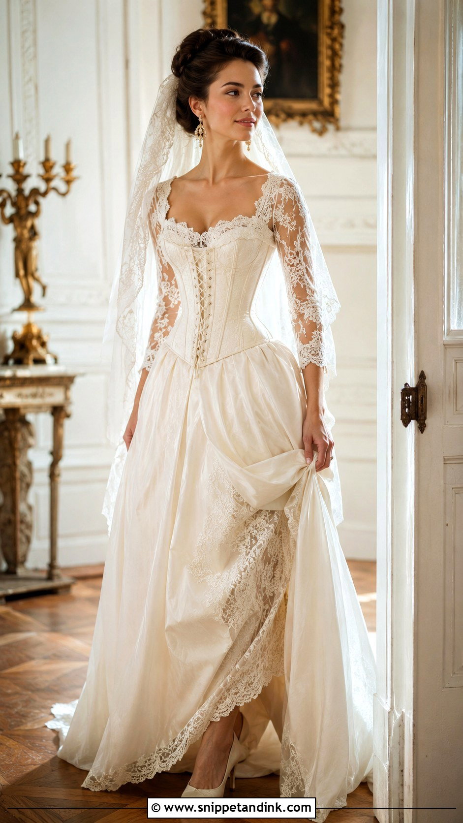 Vintage Corset Wedding Gown - Snippet and Ink - 25 Corset Wedding Gown Ideas