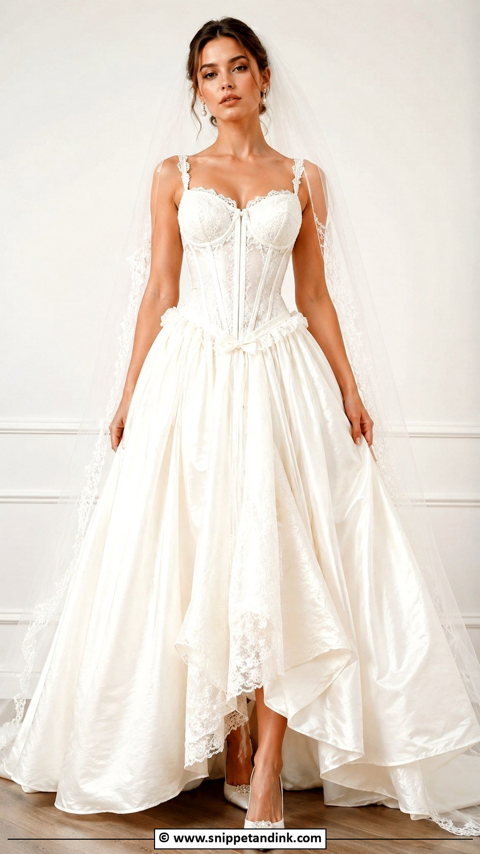 Vintage Corset Wedding Gown - Snippet and Ink - 25 Vintage Wedding Gowns