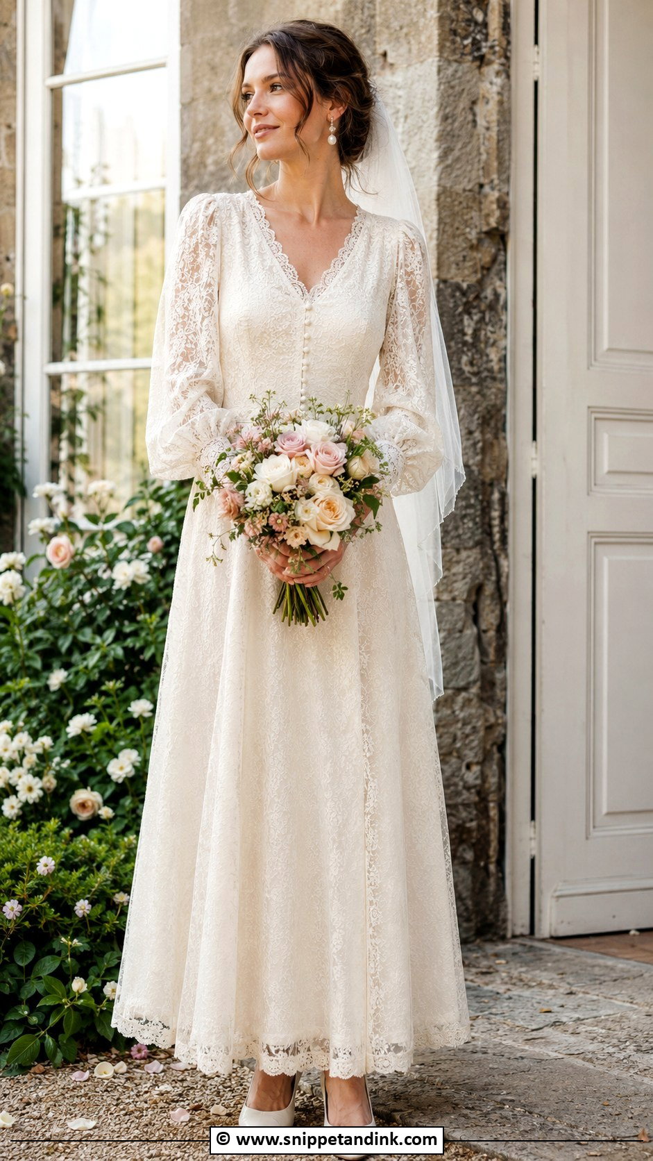 Vintage Cottagecore Wedding Dress - Snippet and Ink - 30 Cottagecore Wedding Dress Ideas