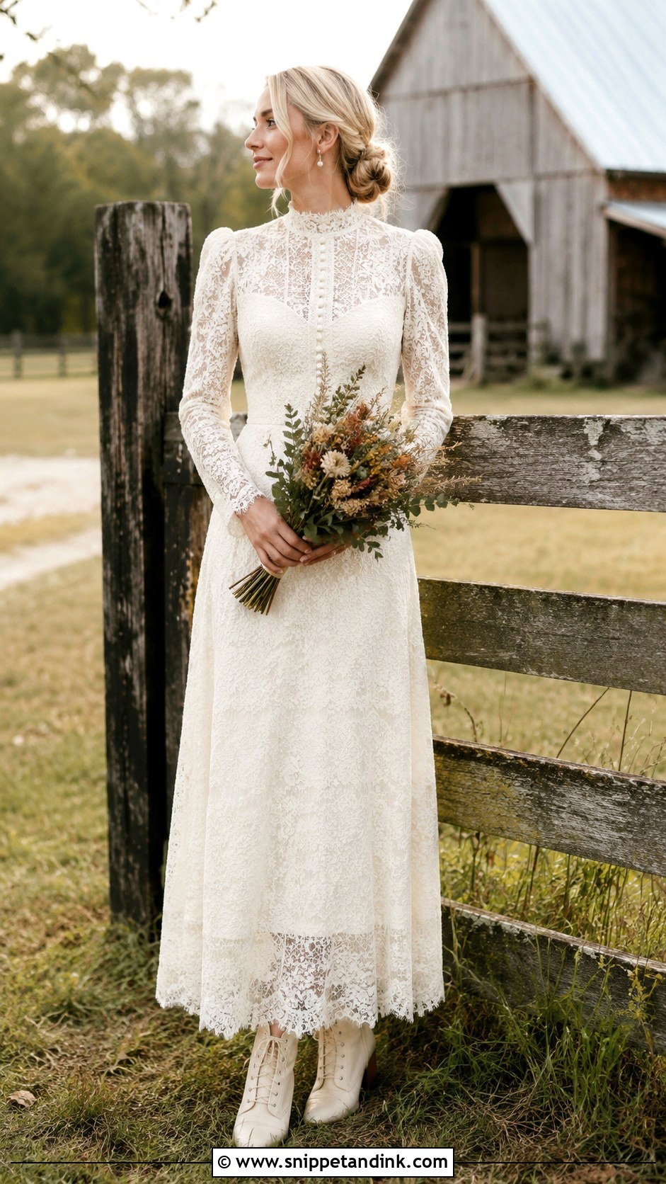 Vintage Country Wedding Dress - Snippet and Ink - 25 Country Wedding Dresses