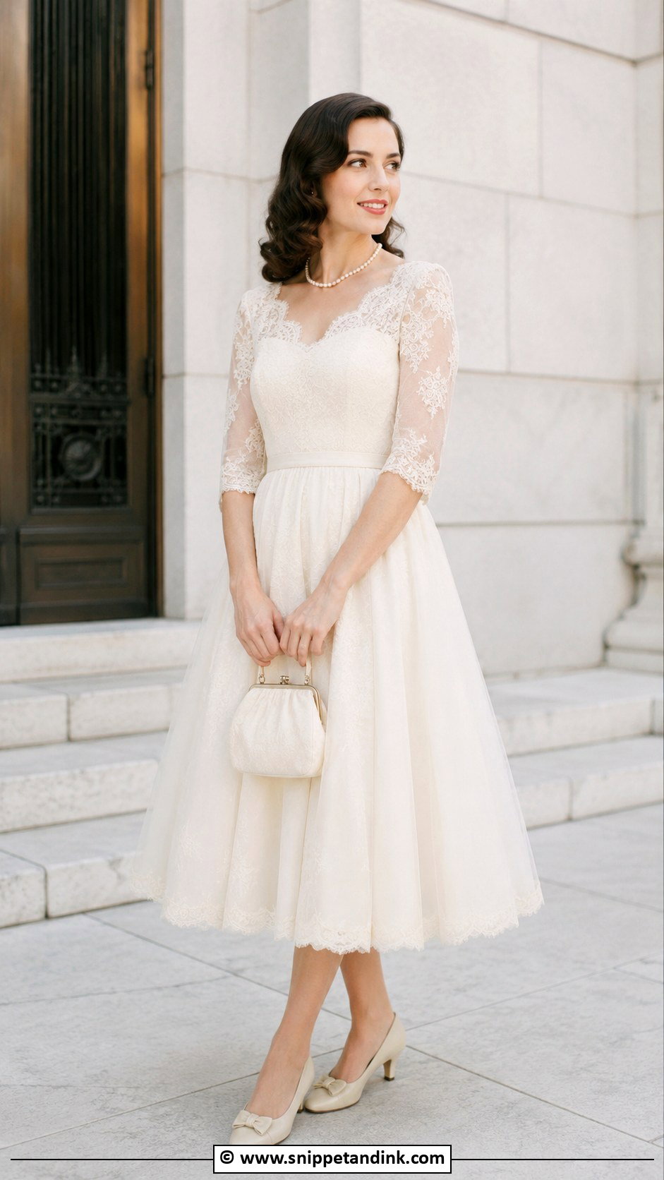 Vintage Court House Wedding Dress - Snippet and Ink - 30 Court House Wedding Dress Ideas