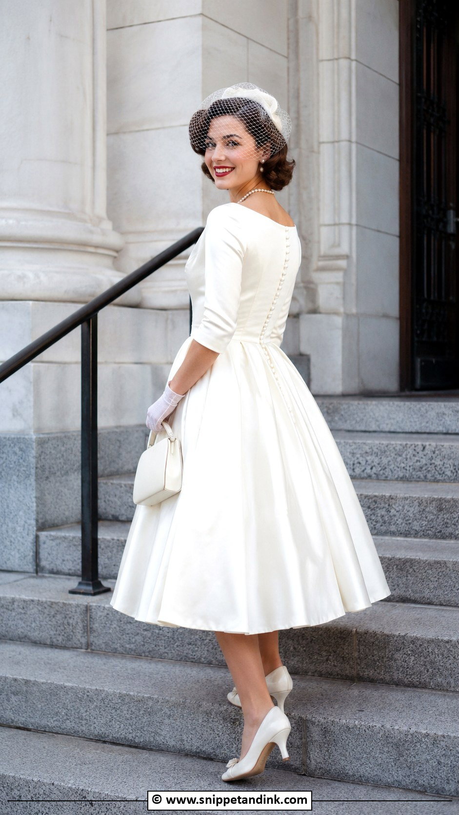Vintage Courthouse Wedding Dress - Snippet and Ink - 30 Courthouse Wedding Dress Civil Ceremony Ideas