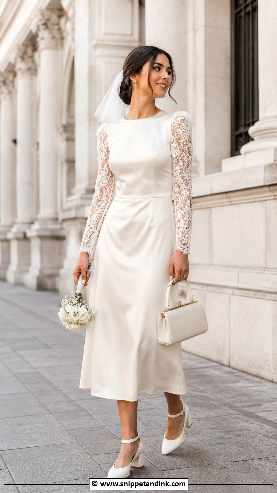 Vintage Courthouse Wedding Gown - Snippet and Ink - 25 Vintage Wedding Gowns