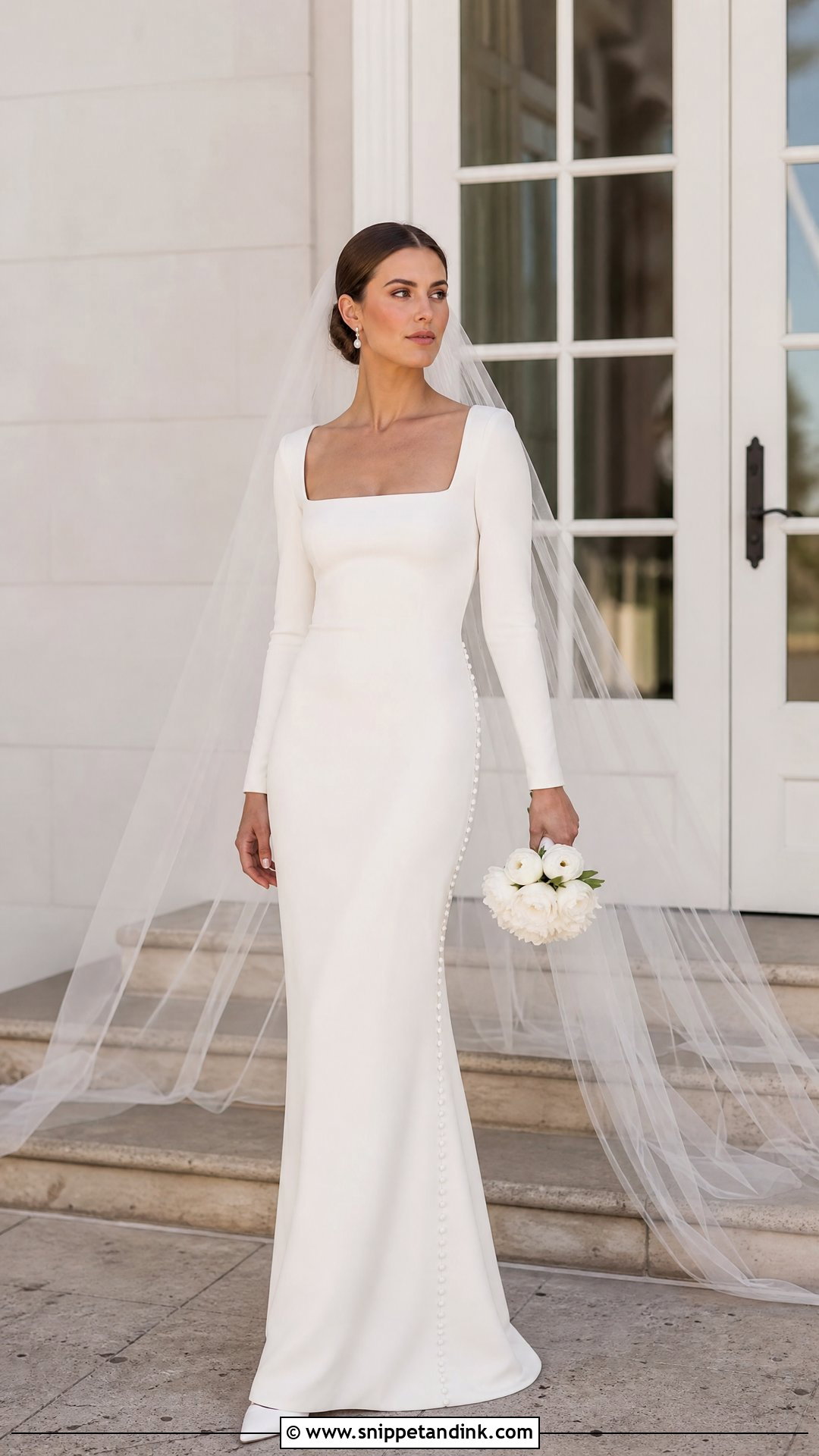 Vintage Crepe Wedding Dress - Snippet and Ink - 25 Simple Vintage Wedding Dress Ideas