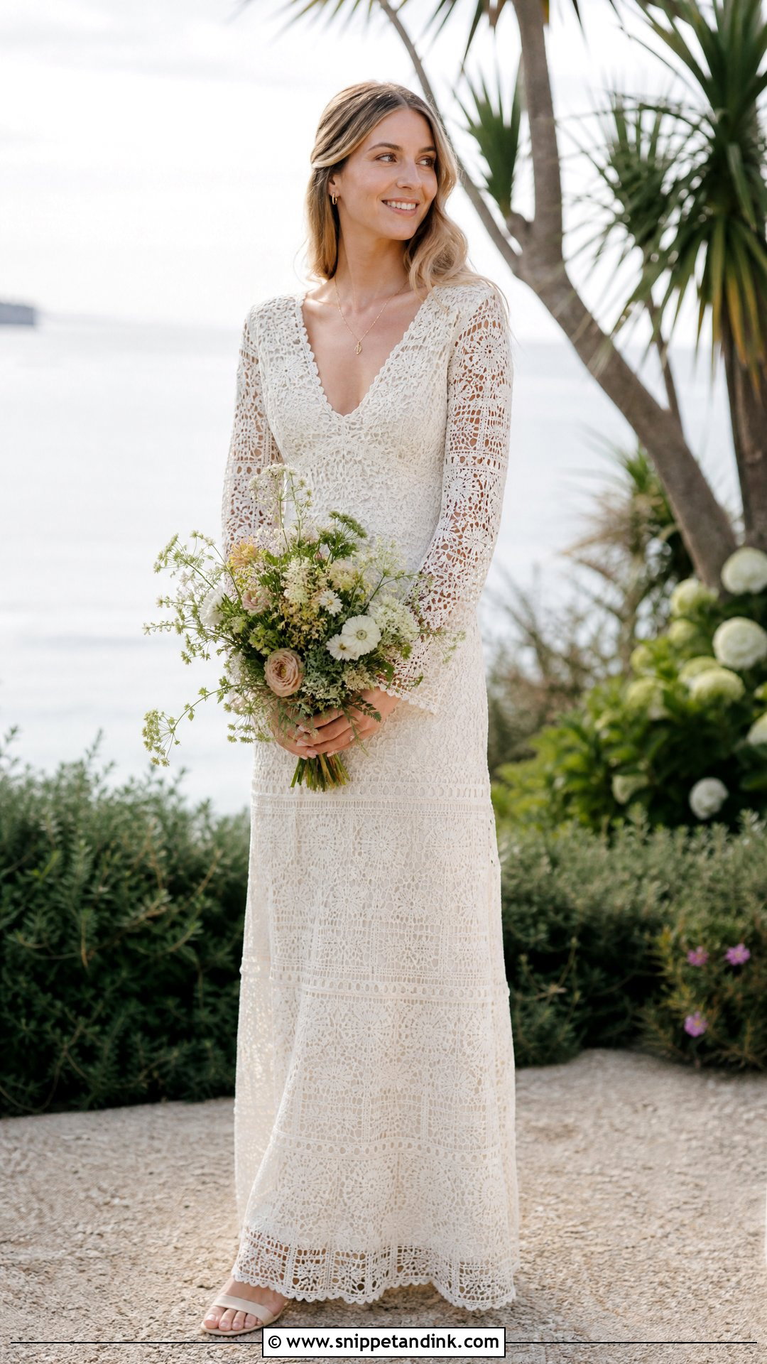 Vintage Crochet Bride Dress - Snippet and Ink - 25 Vintage Bride Dress Ideas