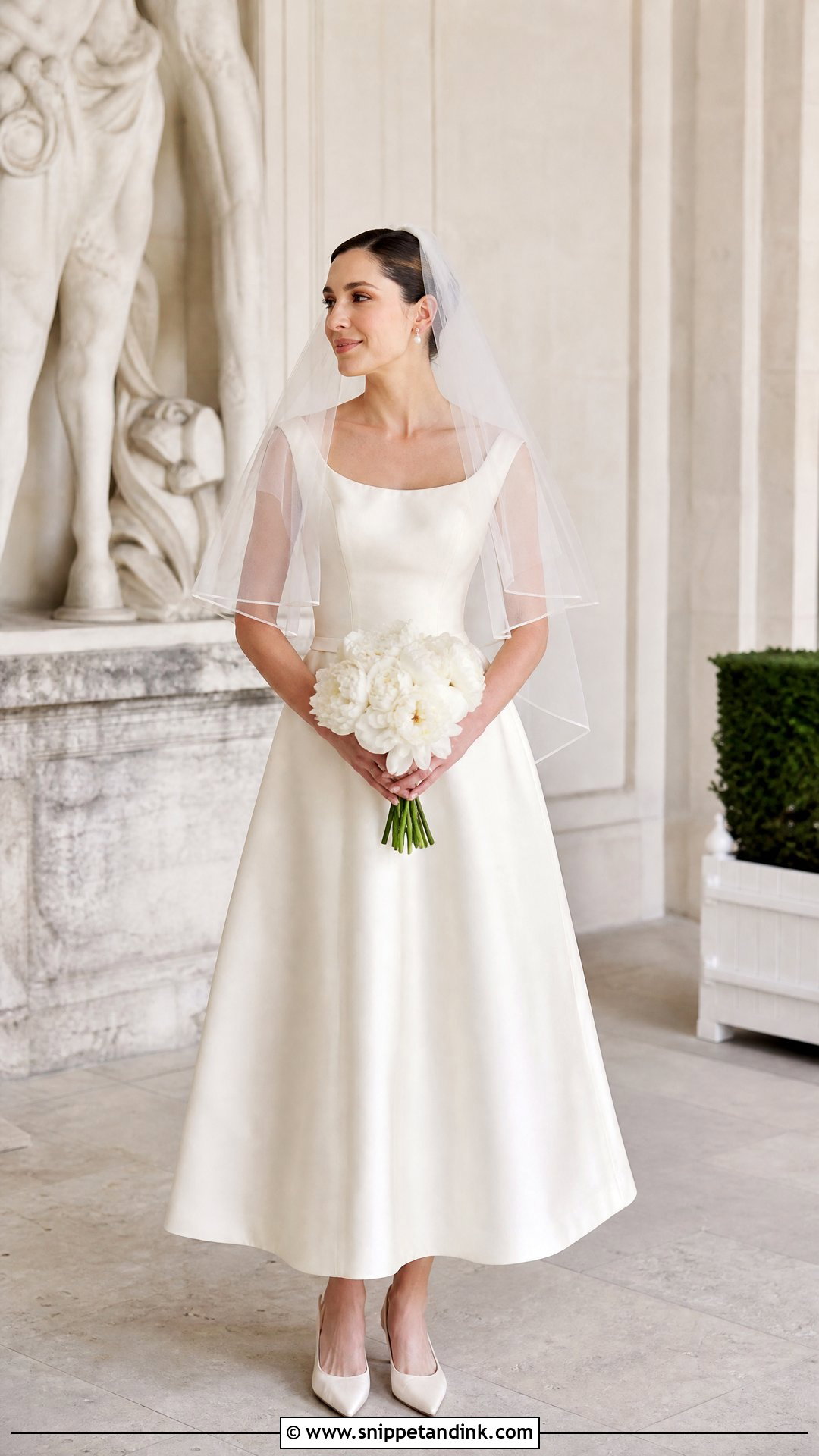 Vintage Dior A Line Wedding Dress - Snippet and Ink - 25 Vintage Dior Wedding Dress Ideas