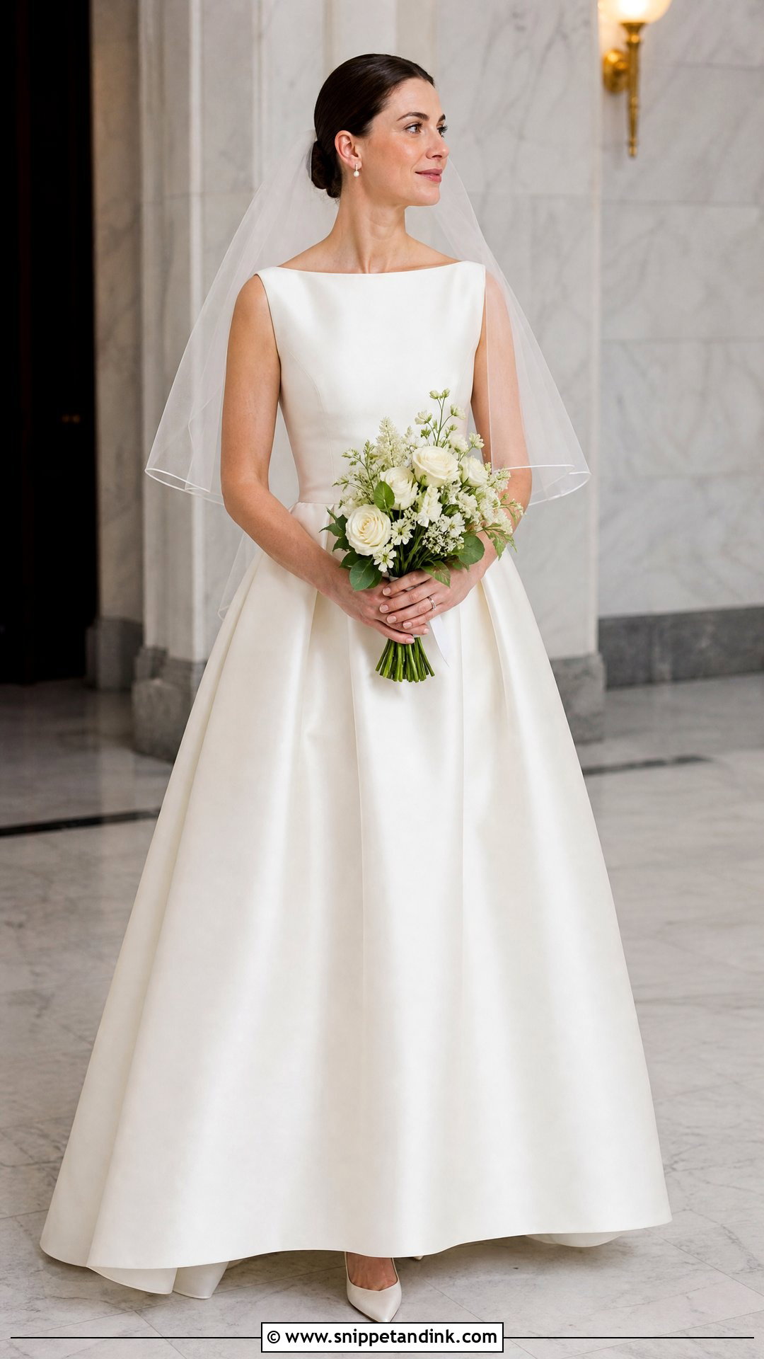 Vintage Dior Bateau Neck Wedding Dress - Snippet and Ink - 25 Vintage Dior Wedding Dress Ideas