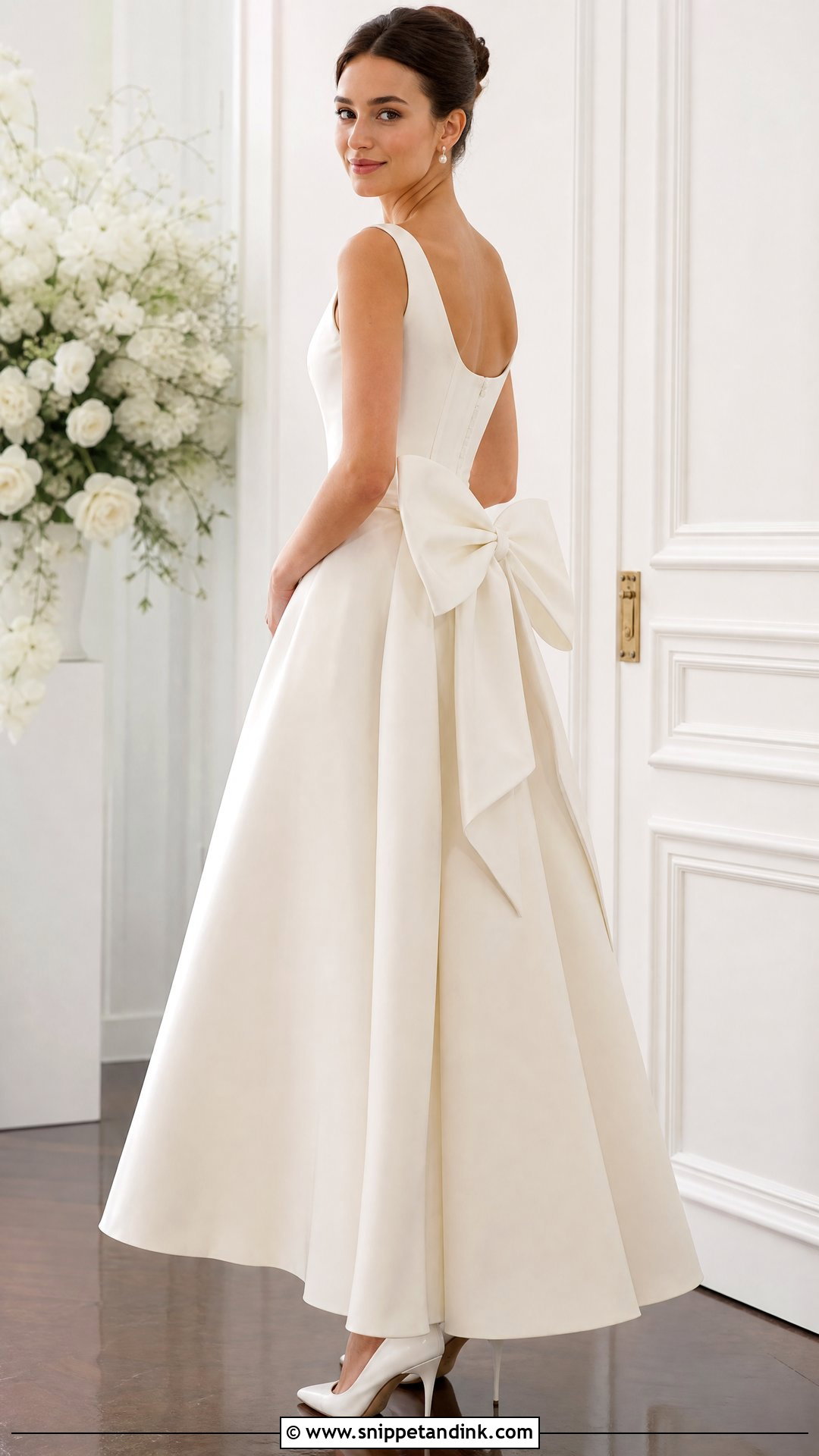 Vintage Dior Bow Wedding Dress - Snippet and Ink - 25 Vintage Dior Wedding Dress Ideas
