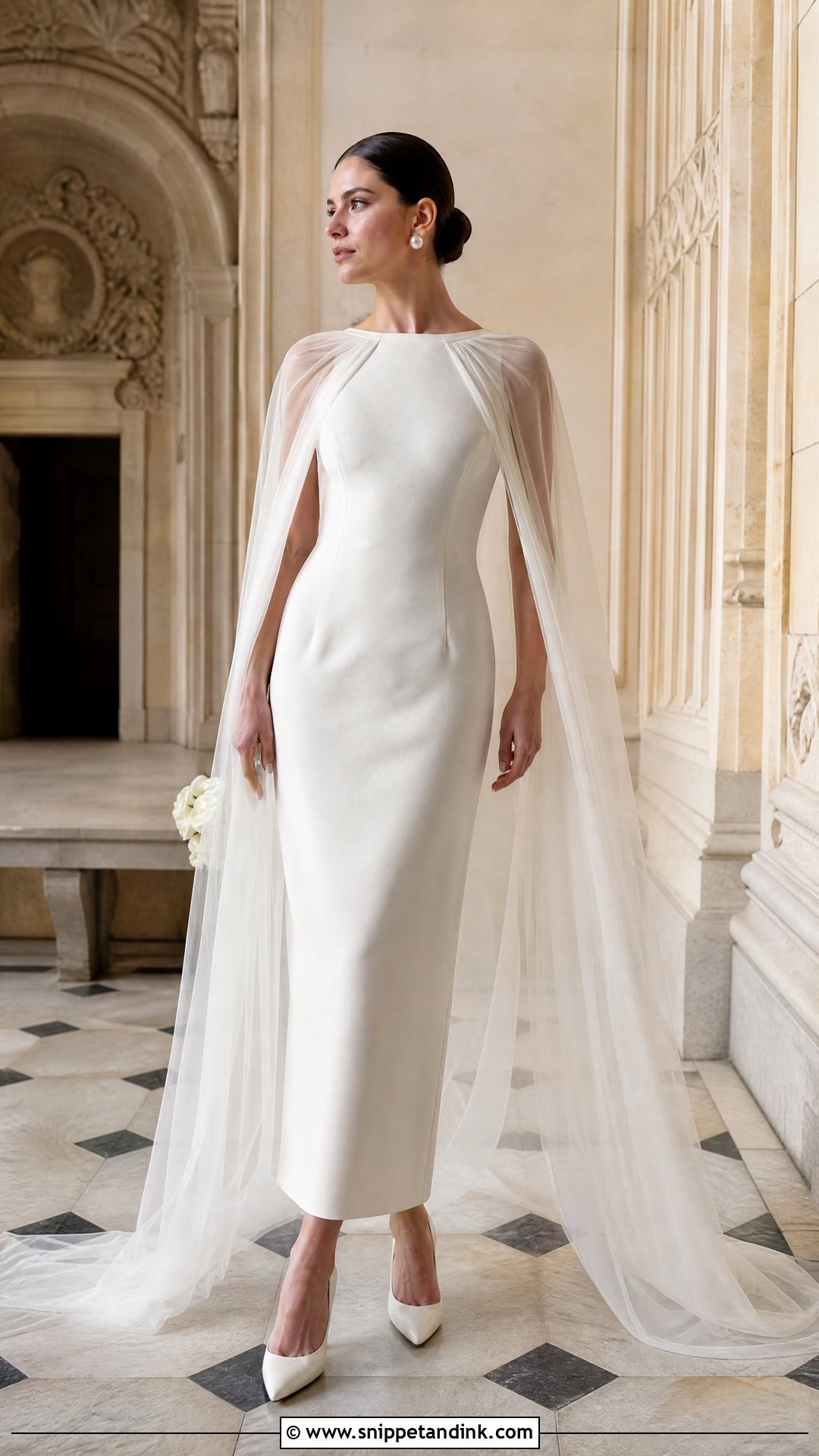 Vintage Dior Cape Wedding Dress - Snippet and Ink - 25 Vintage Dior Wedding Dress Ideas
