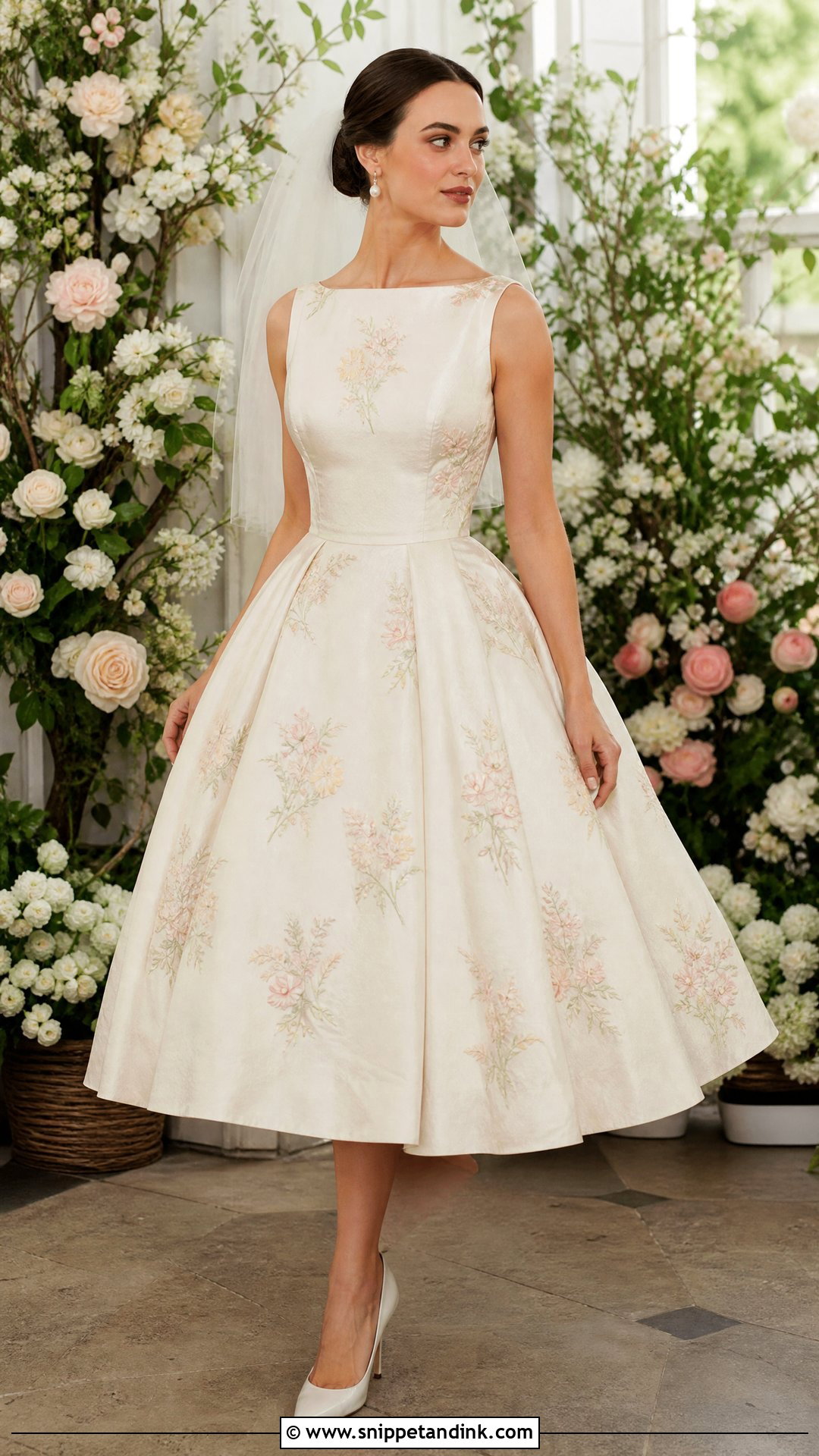 Vintage Dior Floral Wedding Dress - Snippet and Ink - 25 Vintage Dior Wedding Dress Ideas