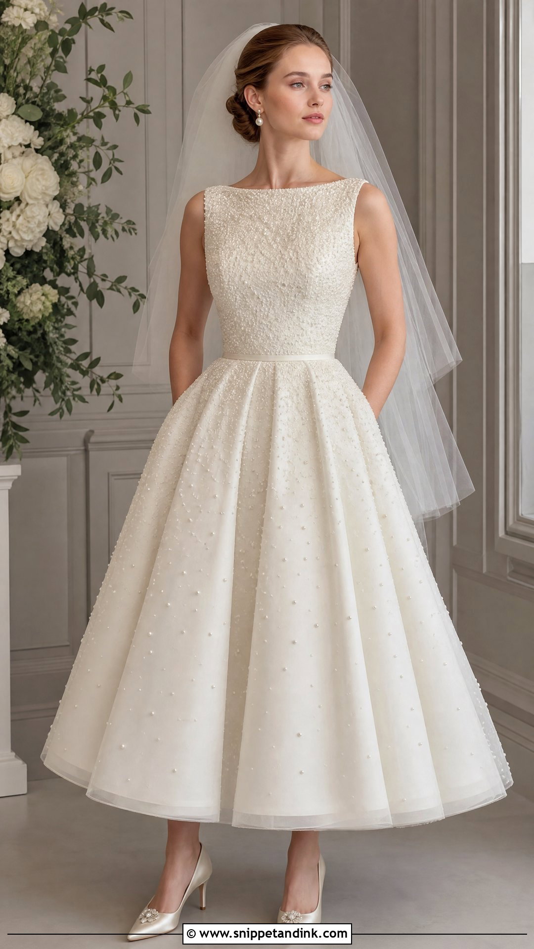 Vintage Dior Pearl Wedding Dress - Snippet and Ink - 25 Vintage Dior Wedding Dress Ideas