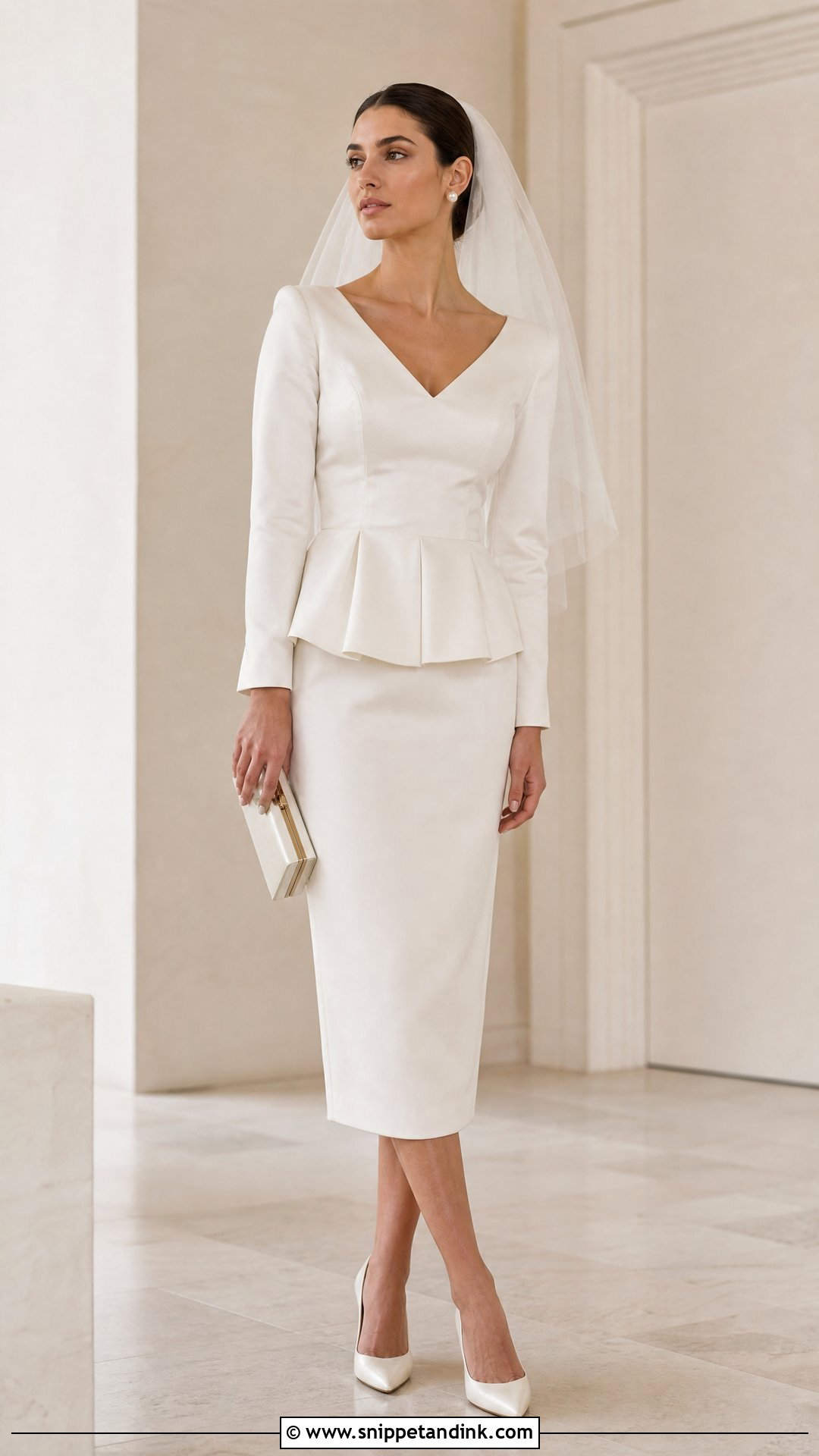 Vintage Dior Peplum Wedding Dress - Snippet and Ink - 25 Vintage Dior Wedding Dress Ideas