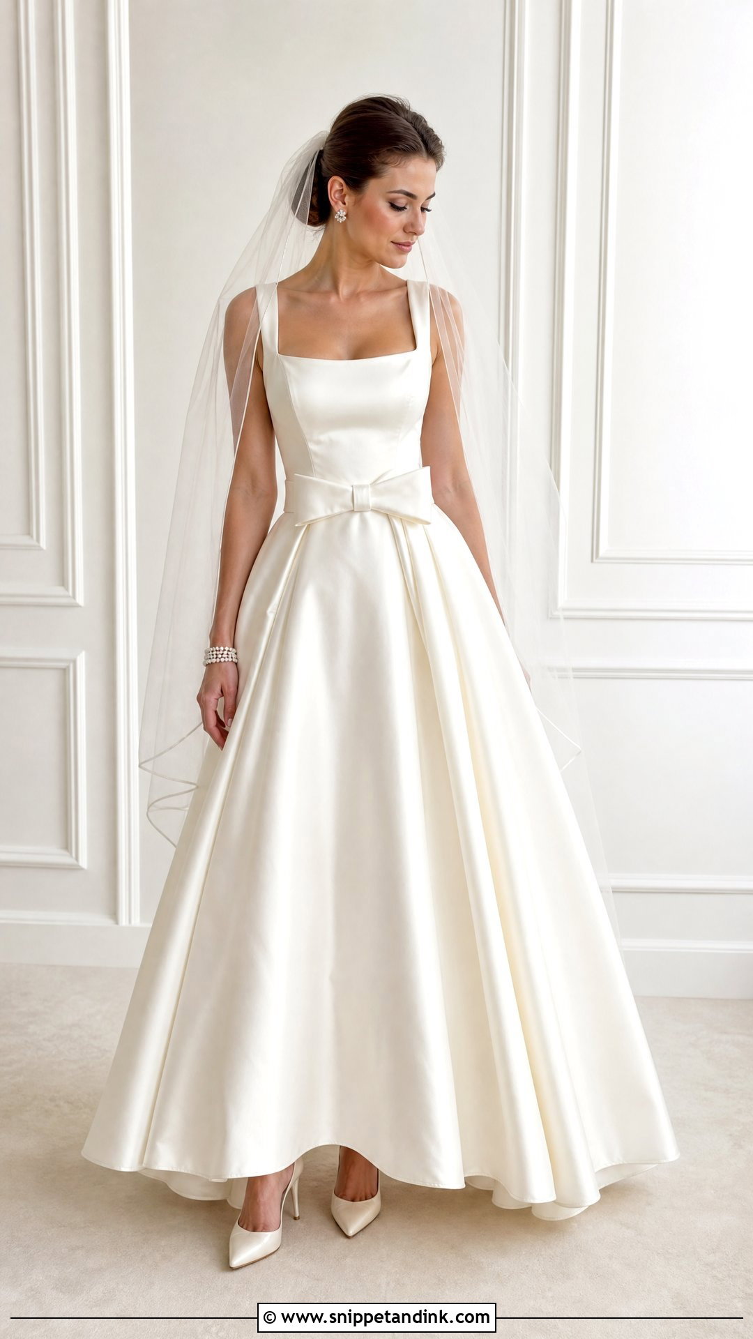 Vintage Dior Satin Wedding Dress - Snippet and Ink - 25 Vintage Dior Wedding Dress Ideas